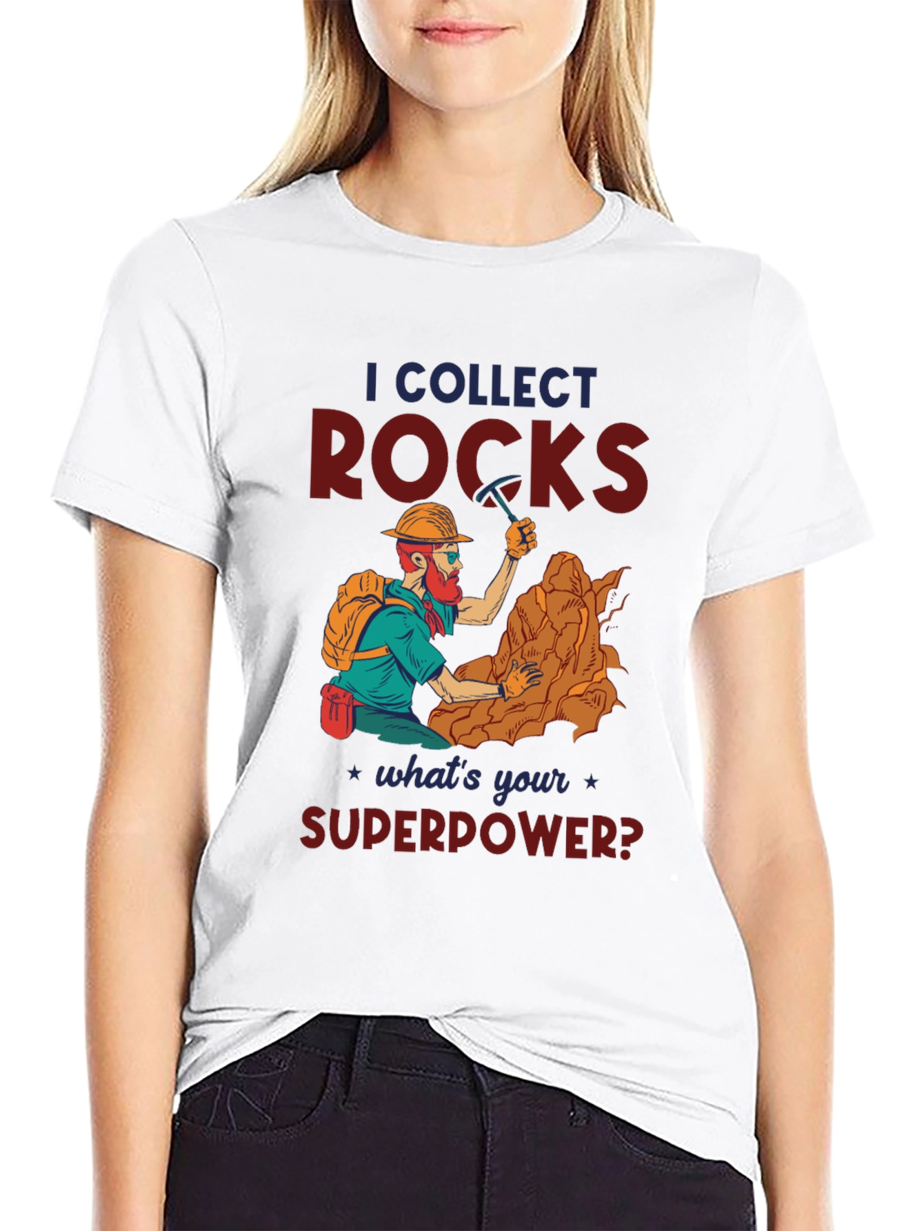 I Collect Rocks Superpower T-Shirt