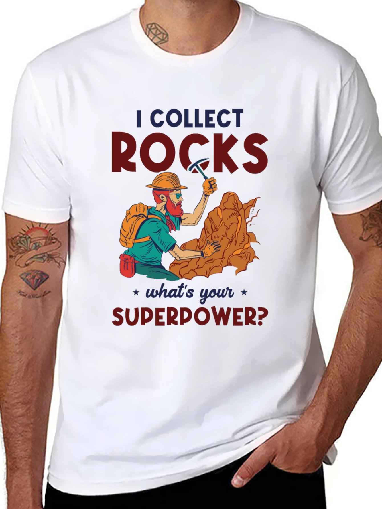 I Collect Rocks Superpower T-Shirt