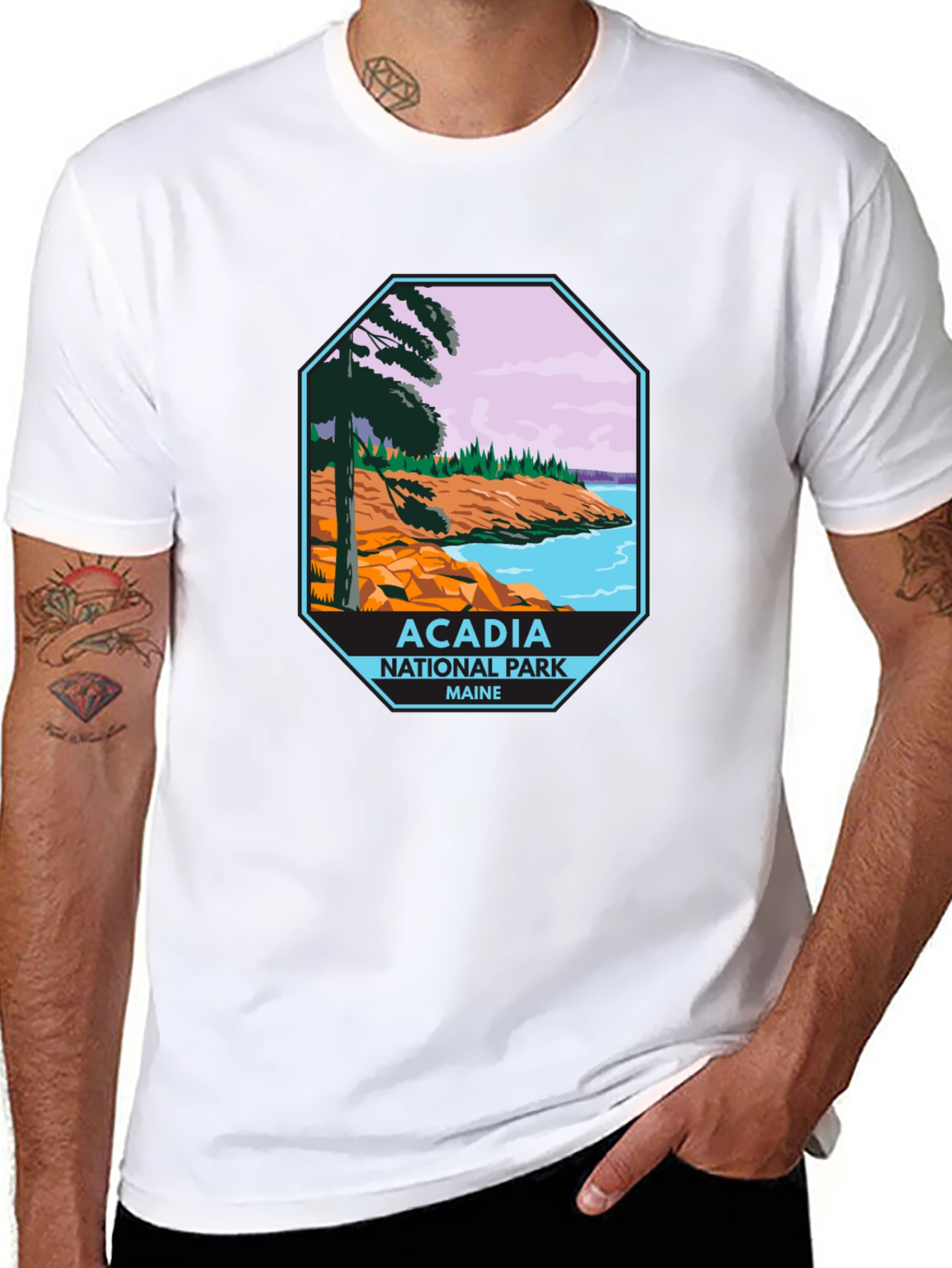 Acadia National Park Maine Graphic Tee