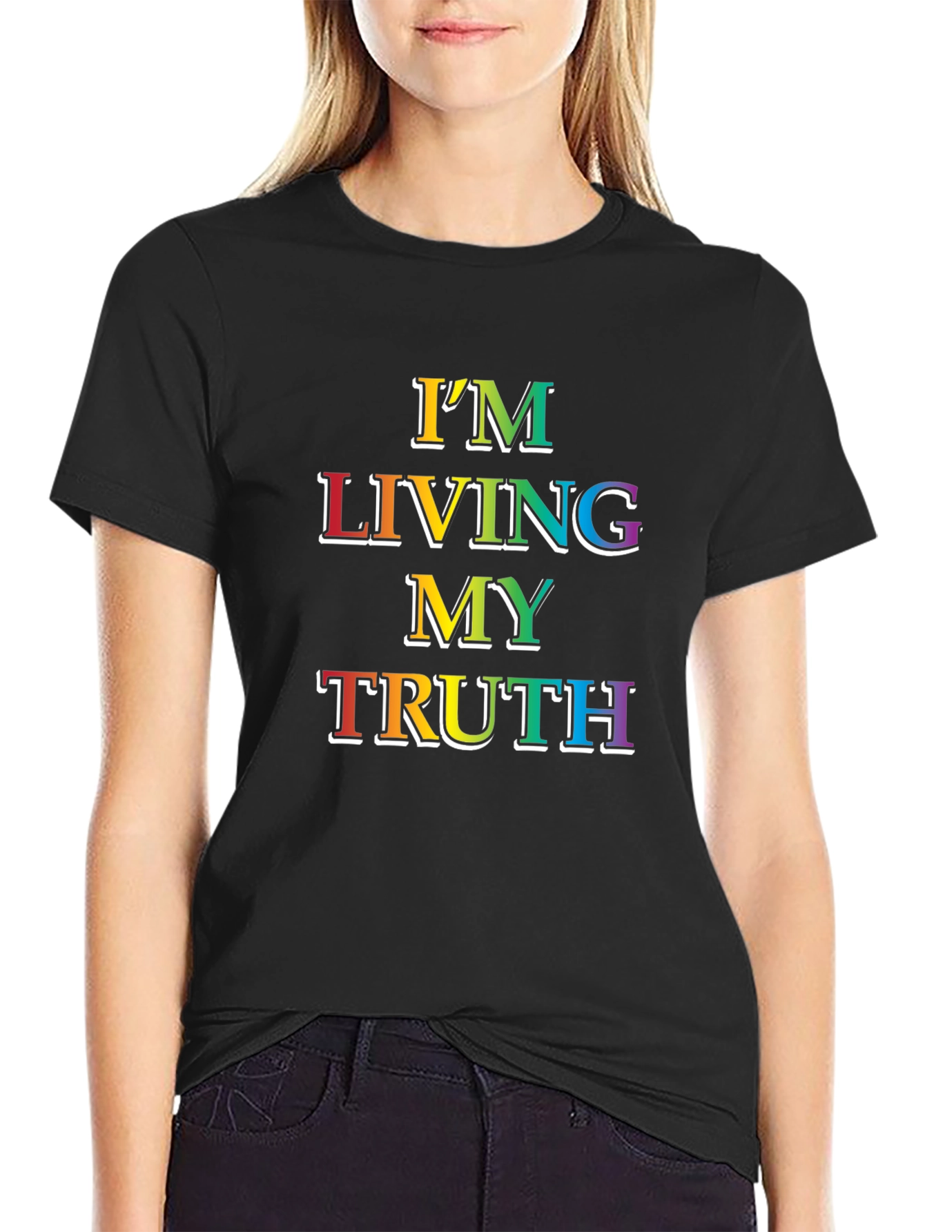 Living My Truth Rainbow Graphic Tee