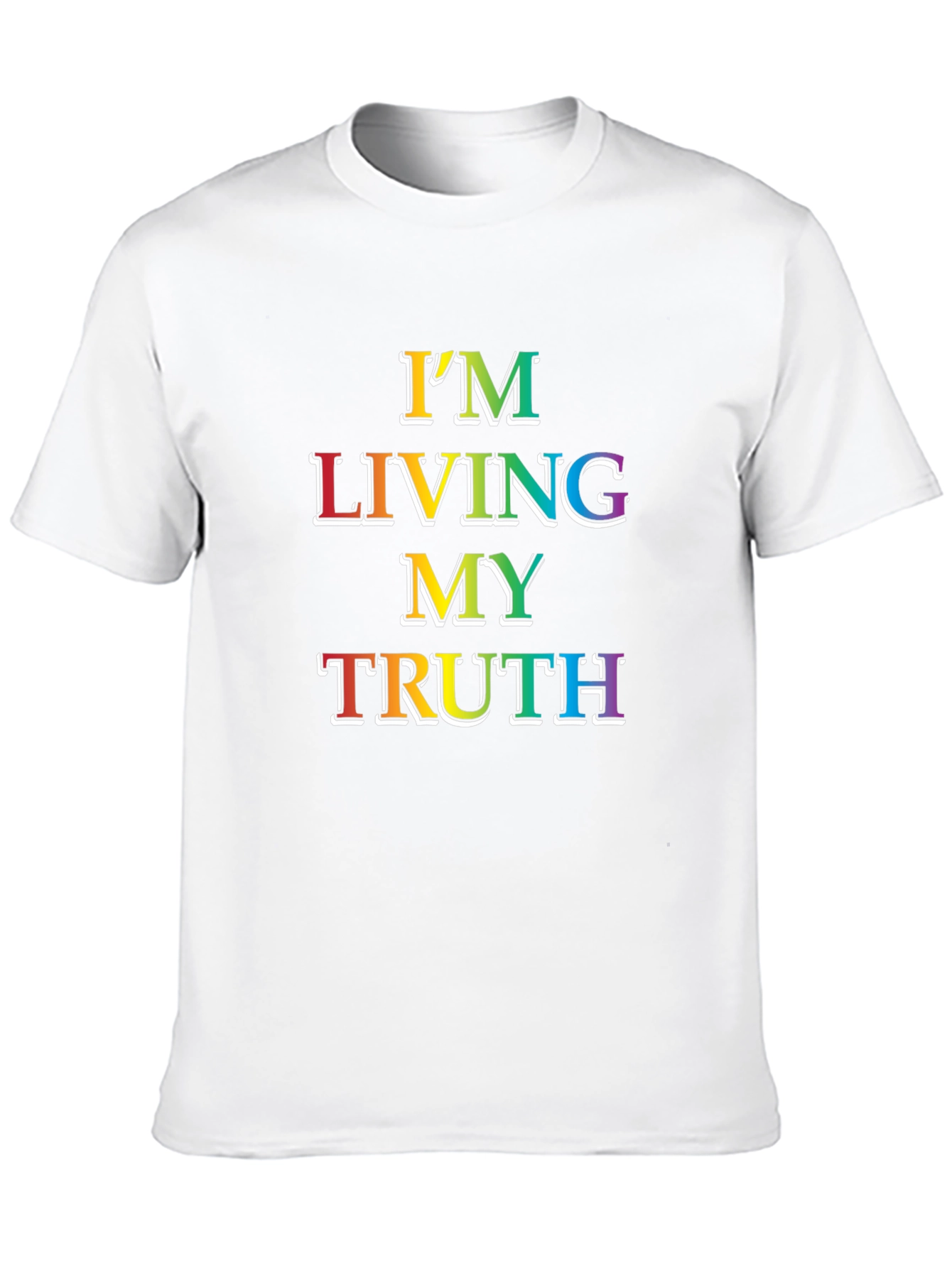 Living My Truth Rainbow Graphic Tee