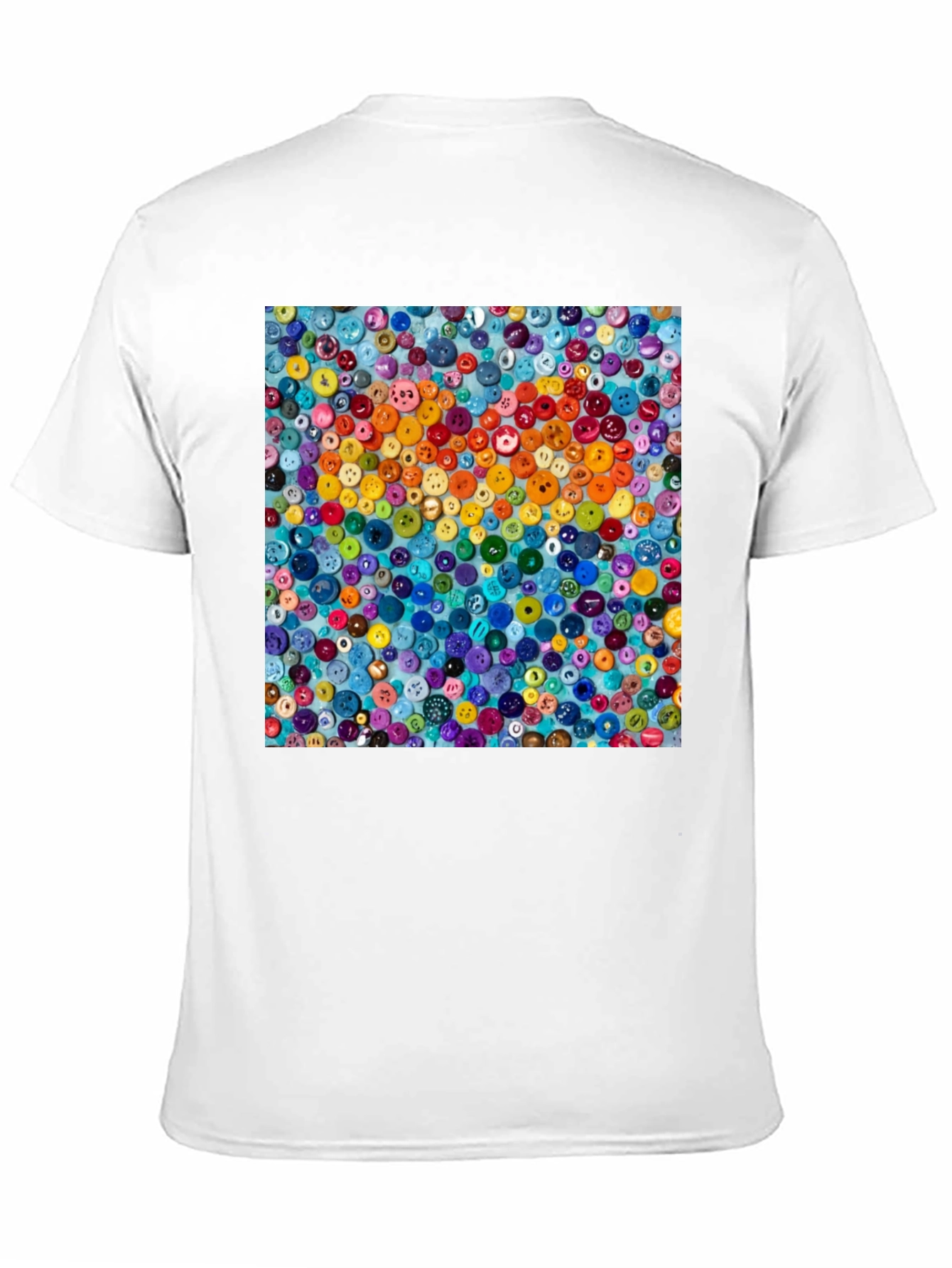 Colorful Button Art T-Shirt