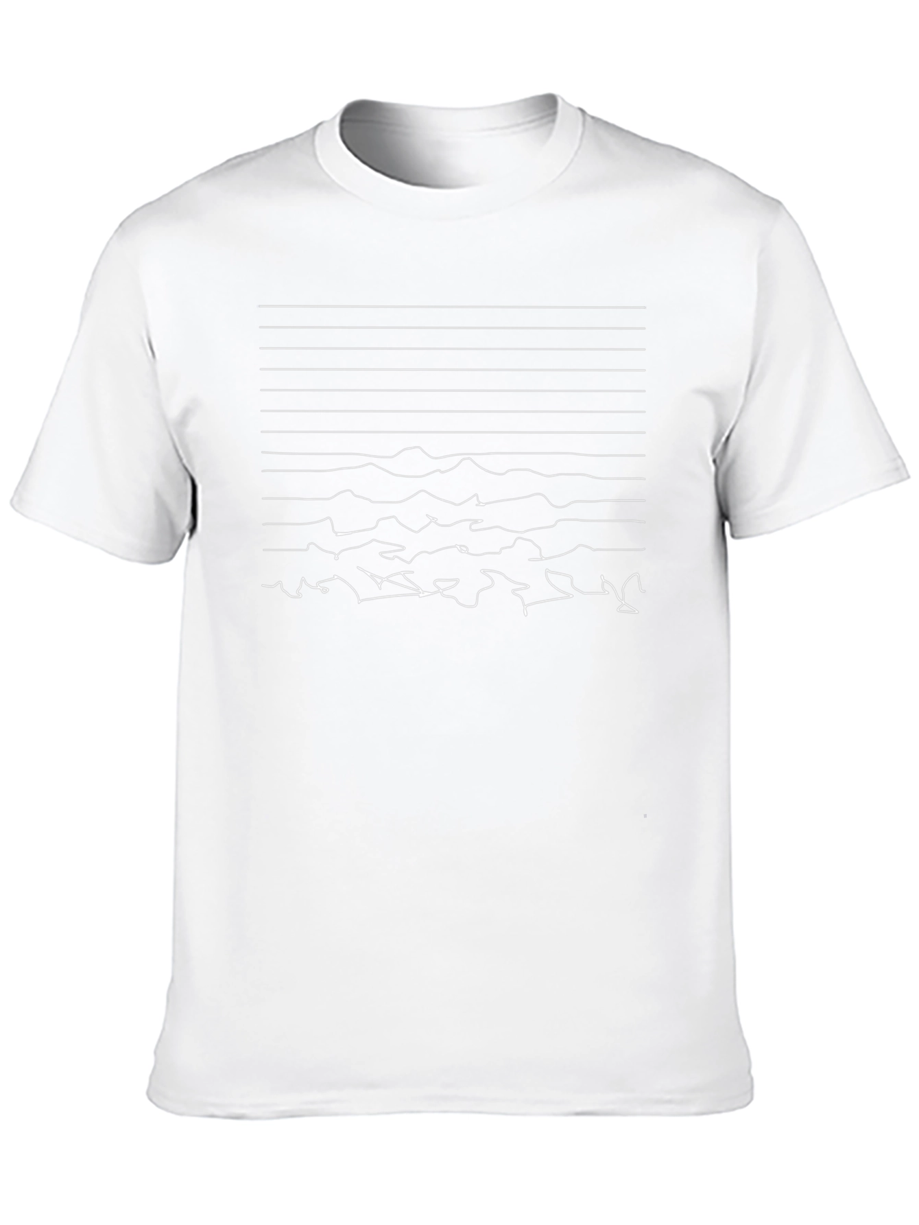 Abstract Lines Graphic Tee - Stylish Black T-Shirt