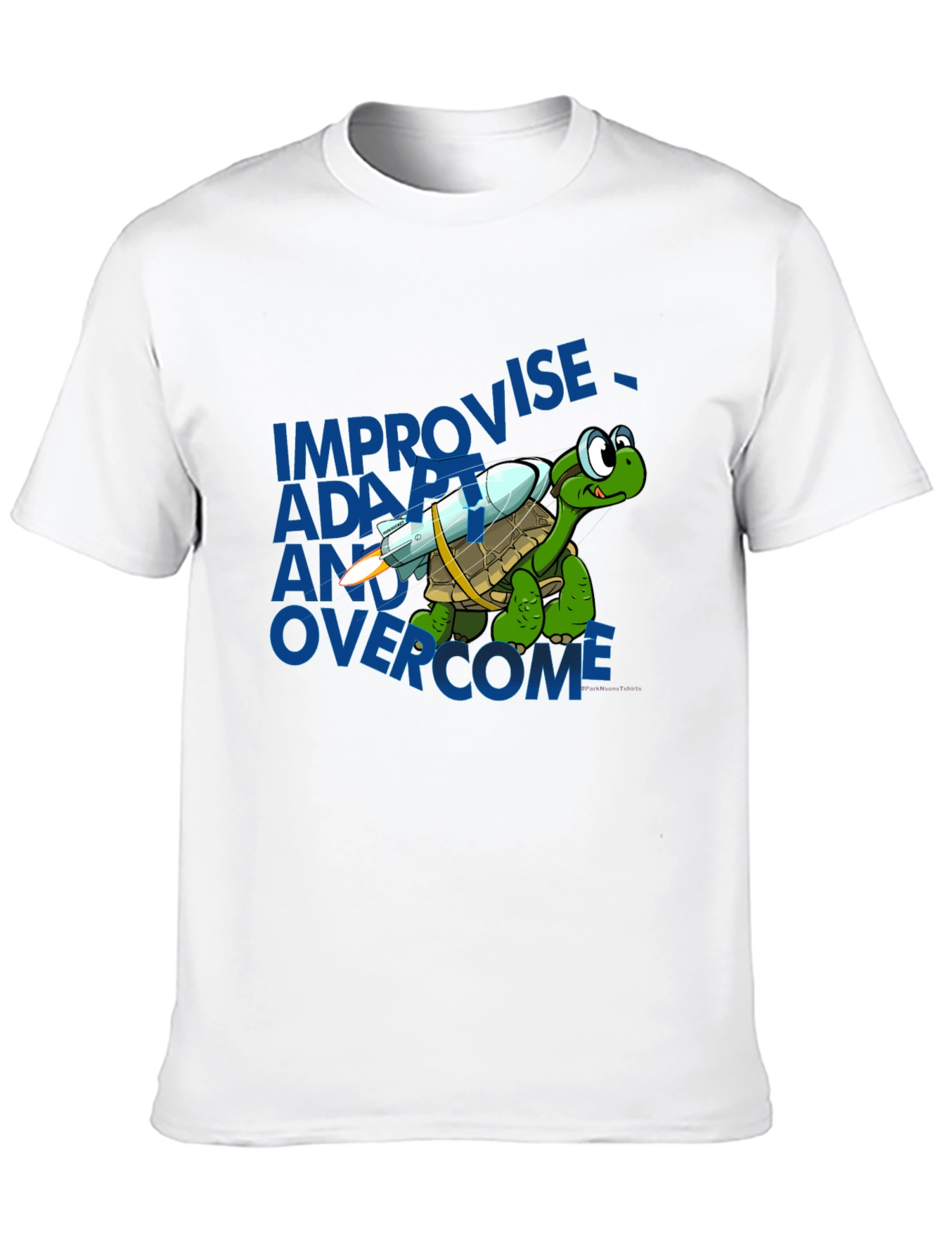 Turtle Rocket T-Shirt - Adapt Improvise Overcome