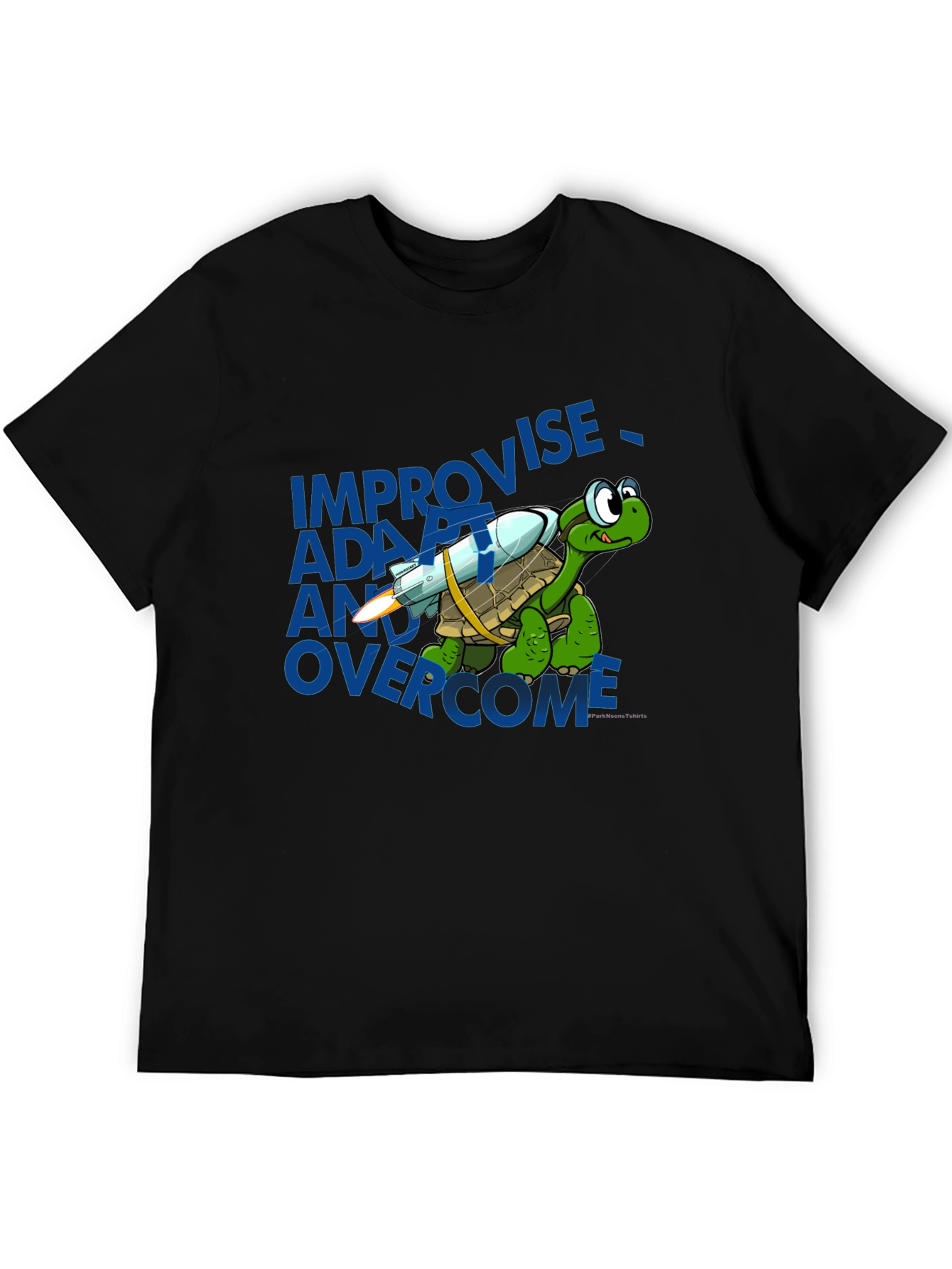 Turtle Rocket T-Shirt - Adapt Improvise Overcome