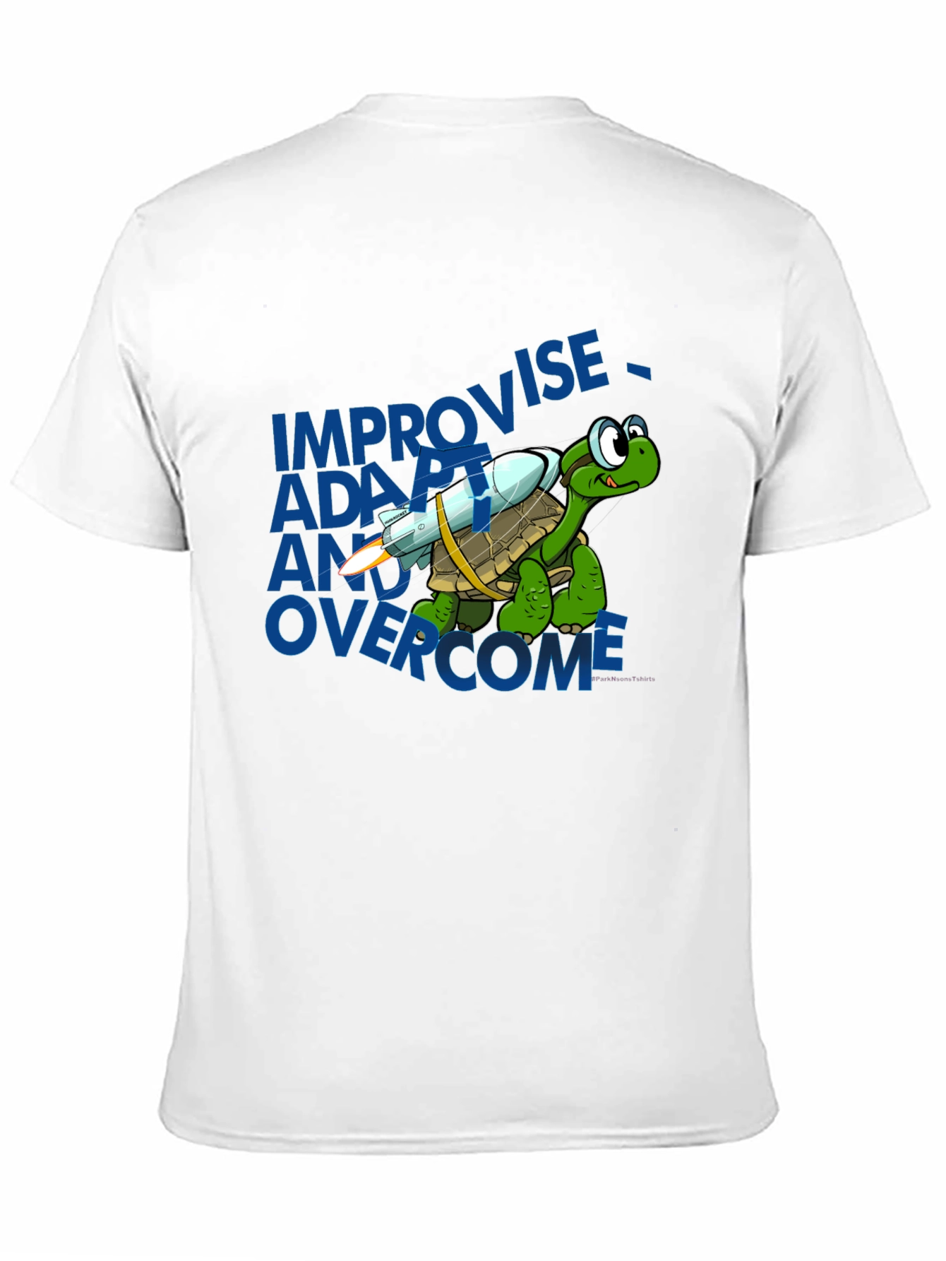 Turtle Rocket T-Shirt - Adapt Improvise Overcome