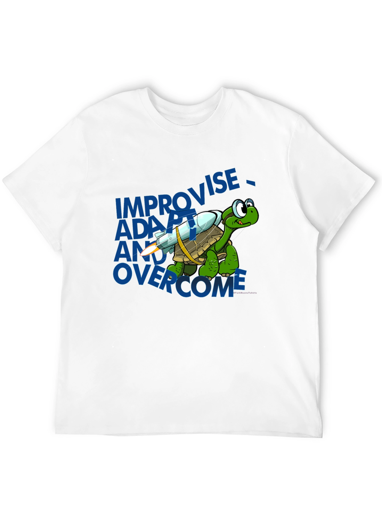 Turtle Rocket T-Shirt - Adapt Improvise Overcome