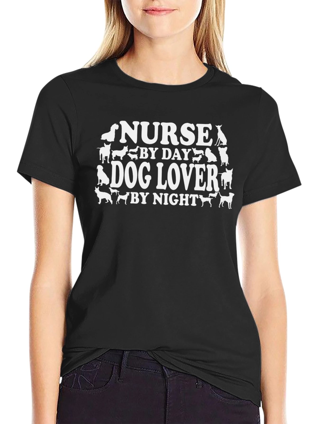Nurse Dog Lover Novelty T-Shirt