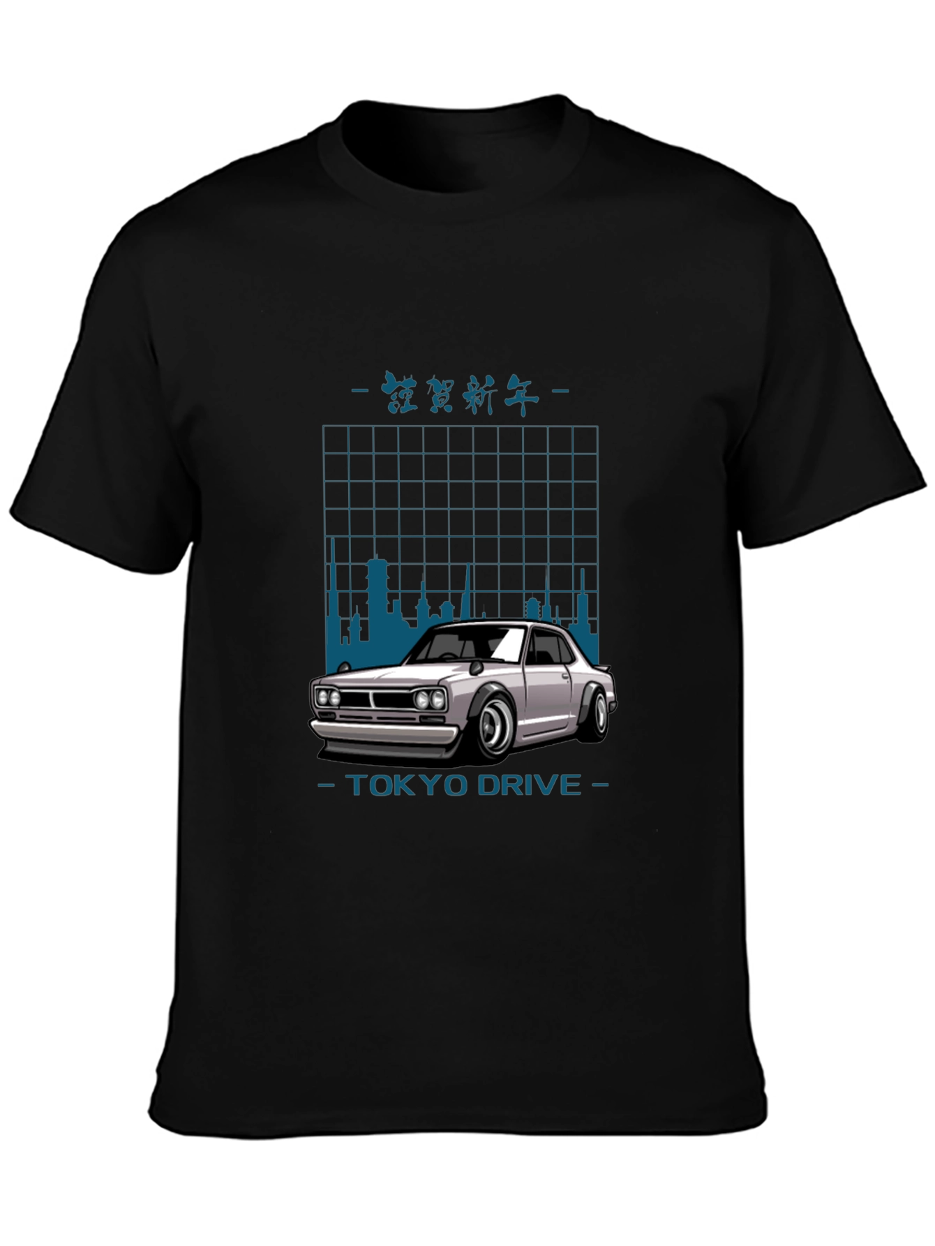 Tokyo Drive Car Graphic Black T-Shirt