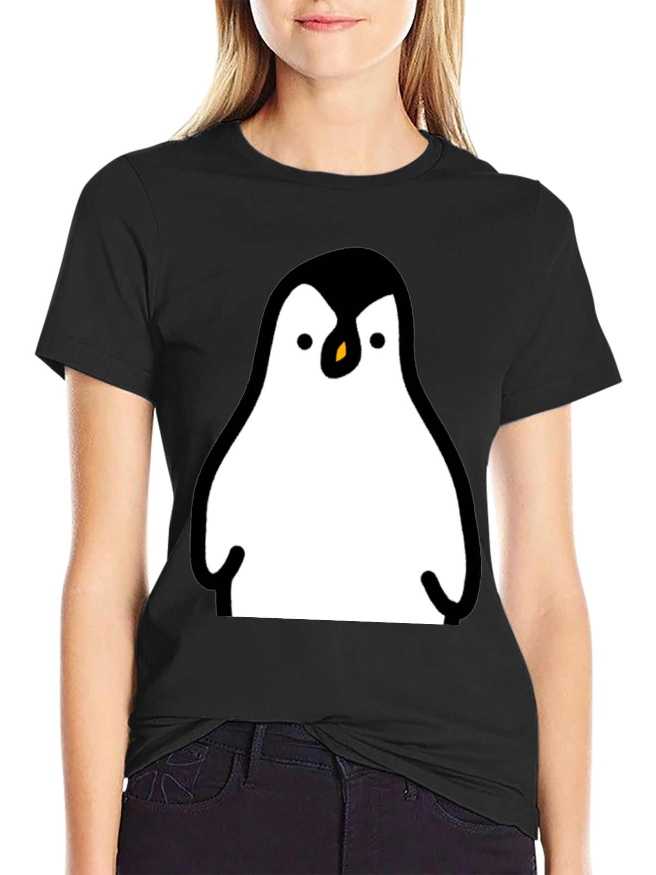 Penguin Graphic Print T-Shirt - Mens Casual Tee