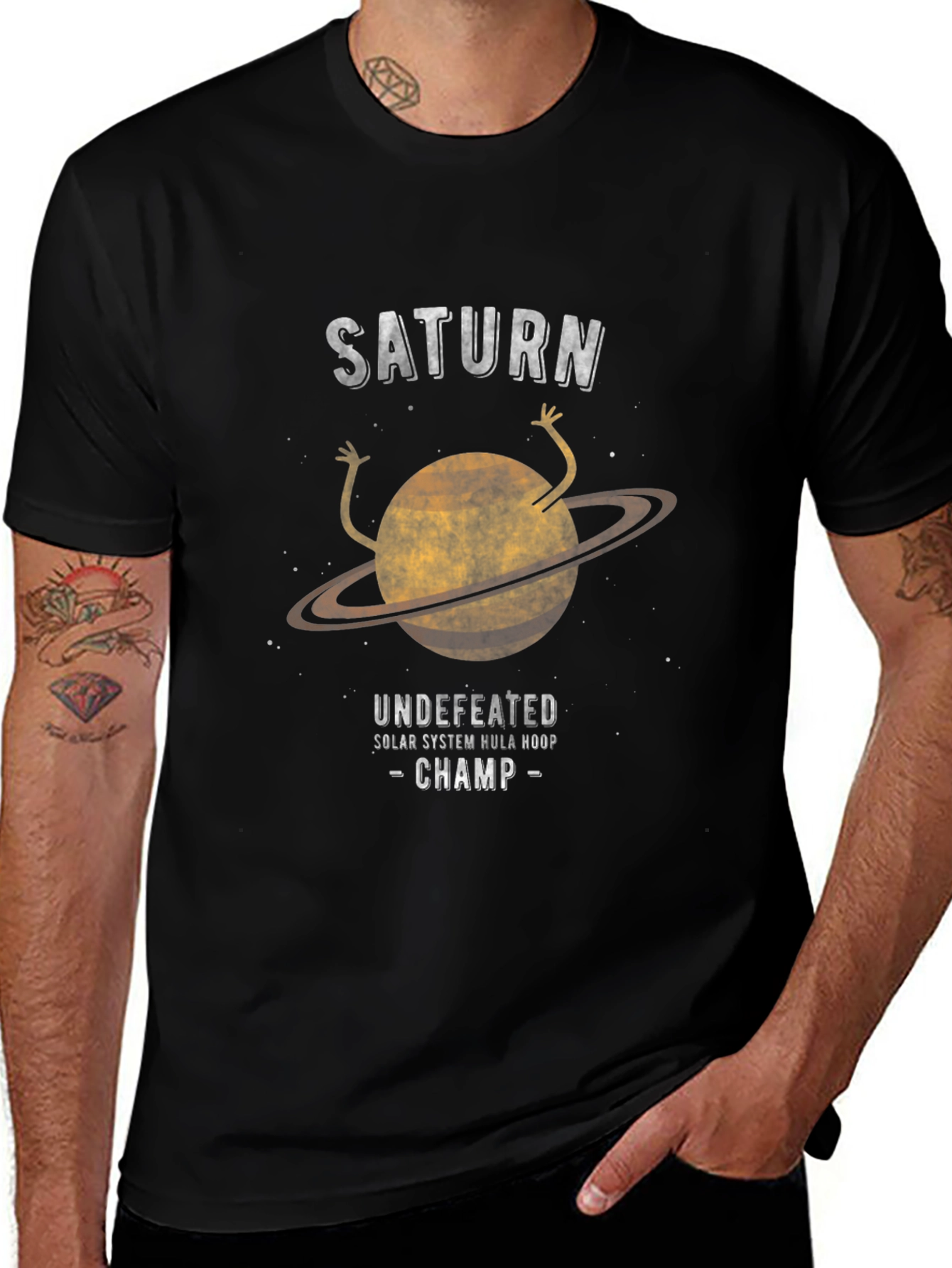 Saturn Undefeated Hula Hoop Champ Graphic Tee