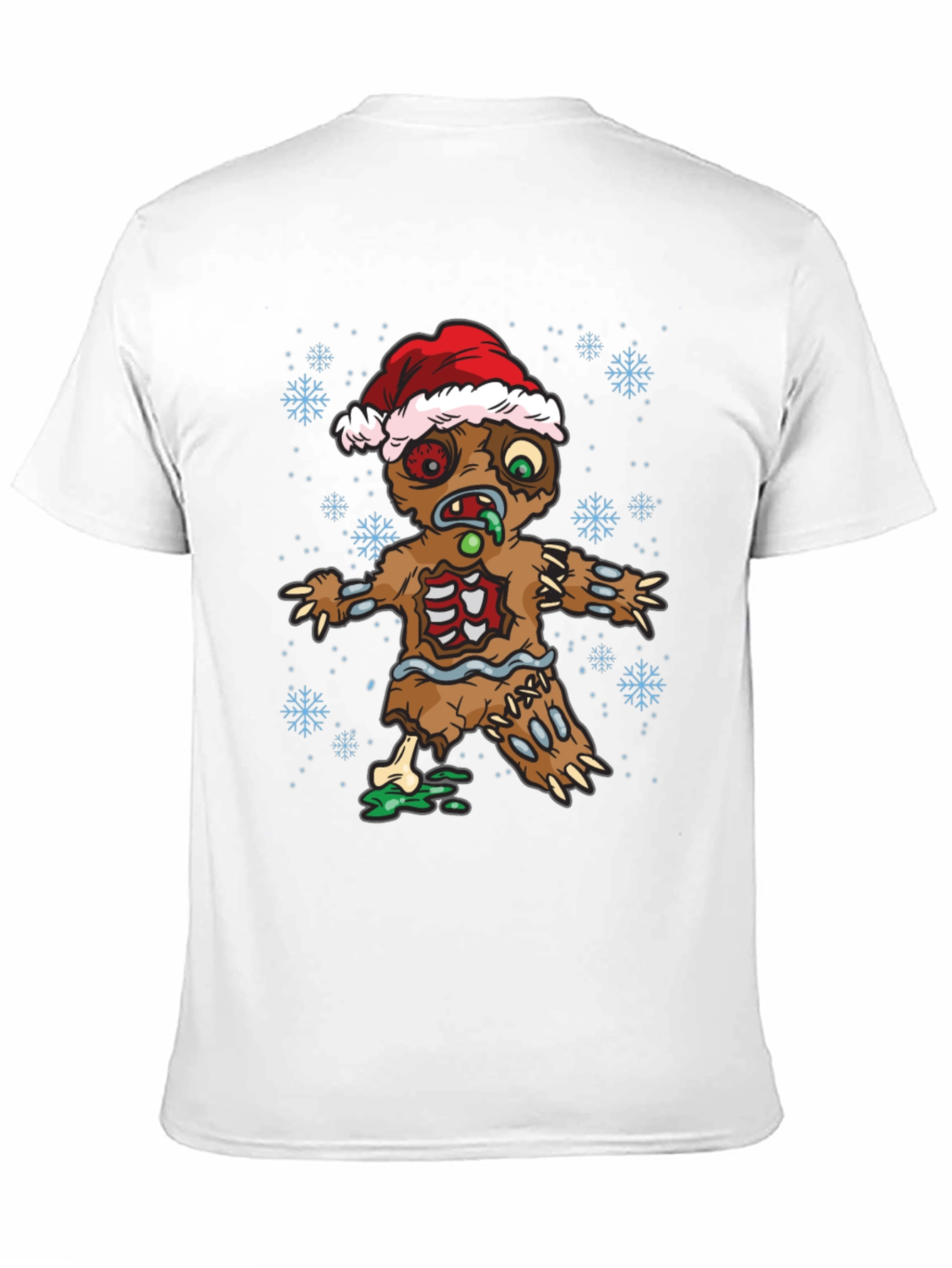 Zombie Gingerbread Man Holiday T-Shirt