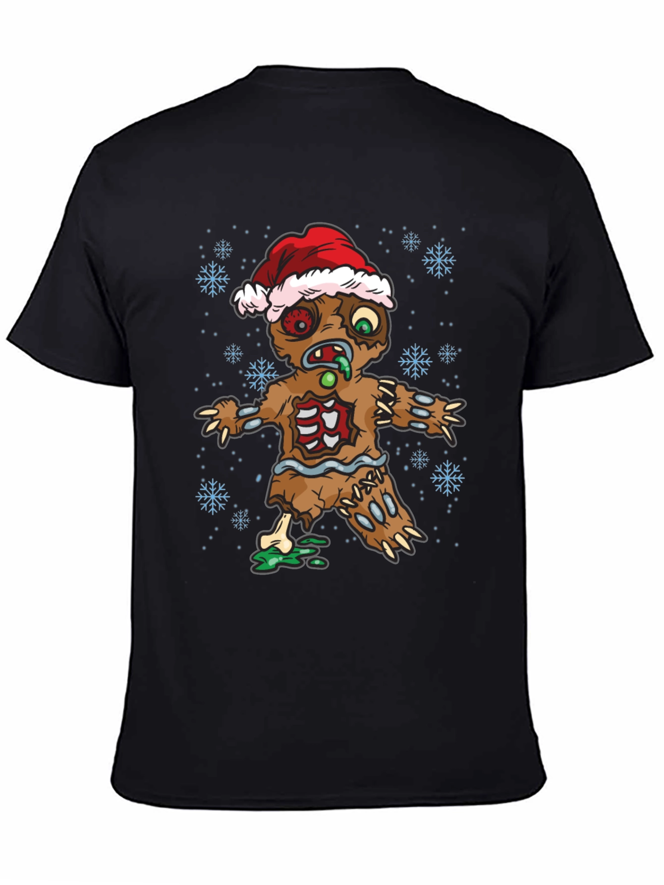 Zombie Gingerbread Man Holiday T-Shirt