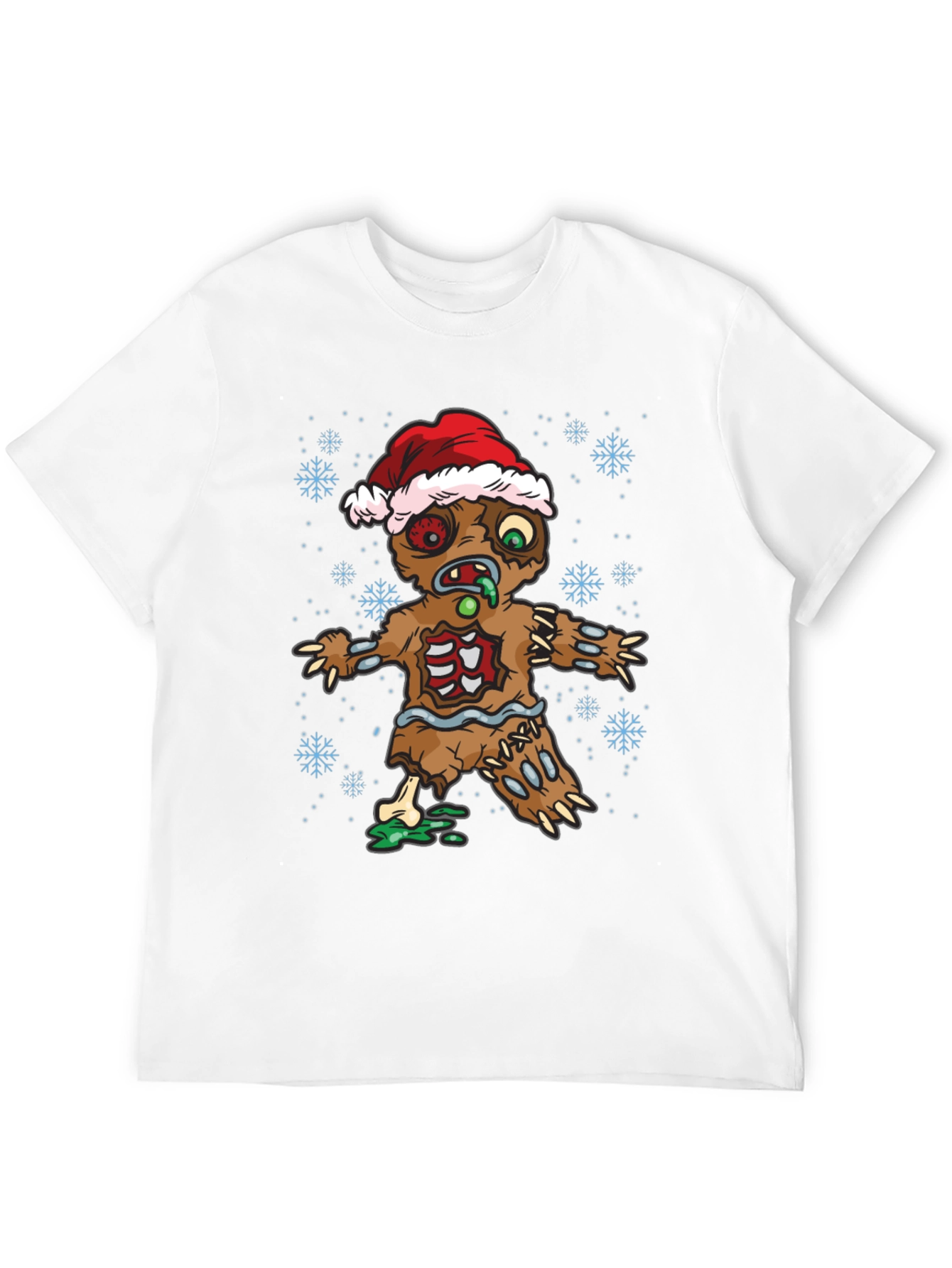 Zombie Gingerbread Man Holiday T-Shirt