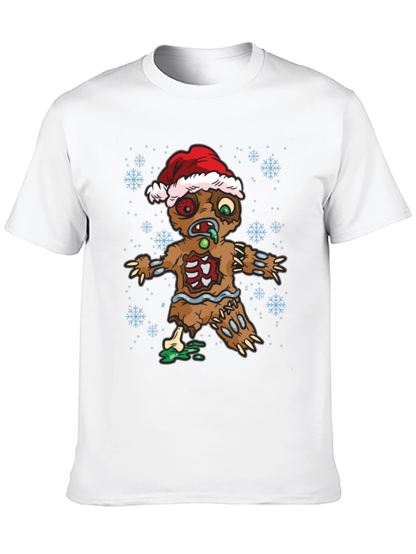 Zombie Gingerbread Man Holiday T-Shirt