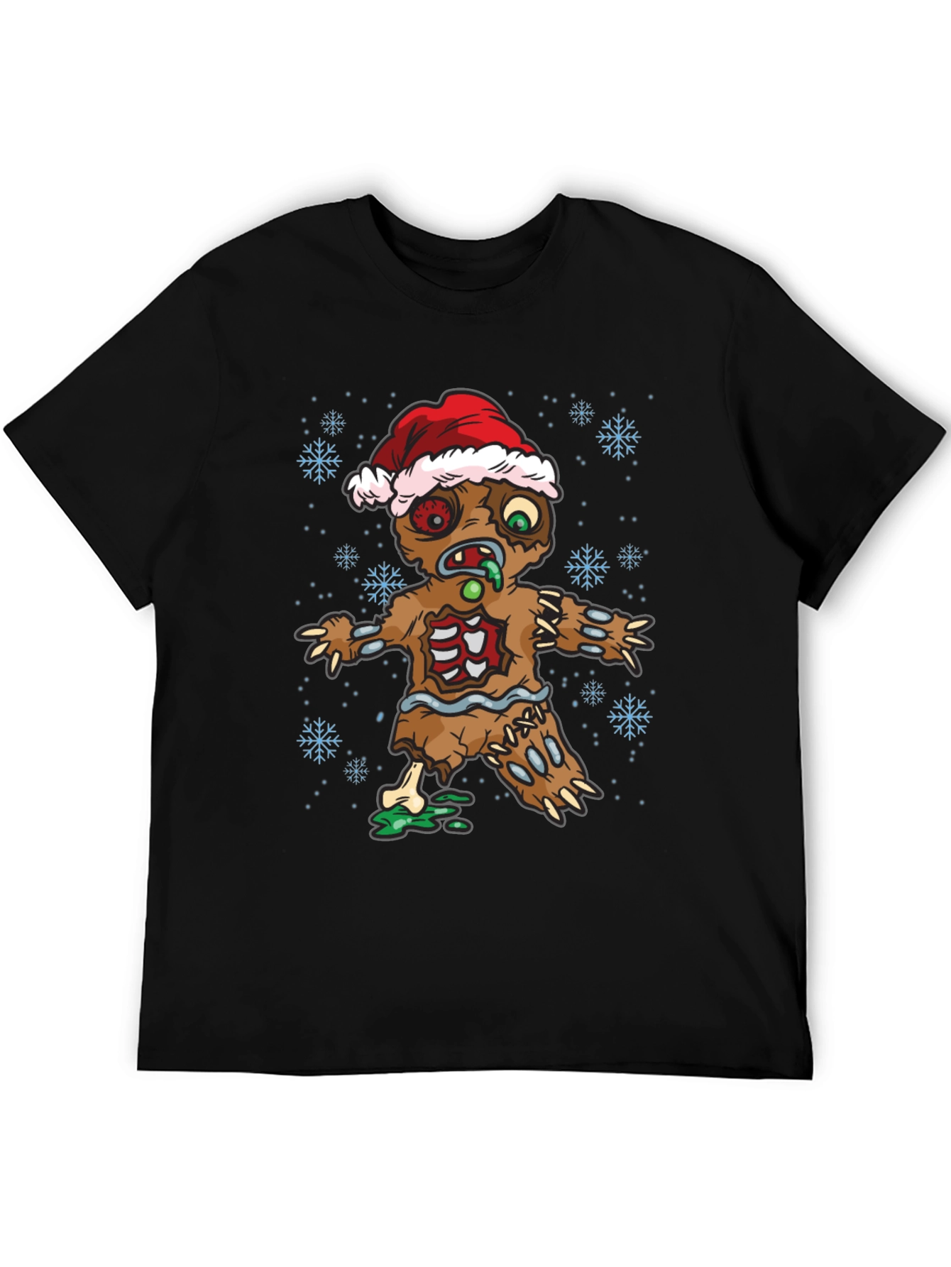 Zombie Gingerbread Man Holiday T-Shirt
