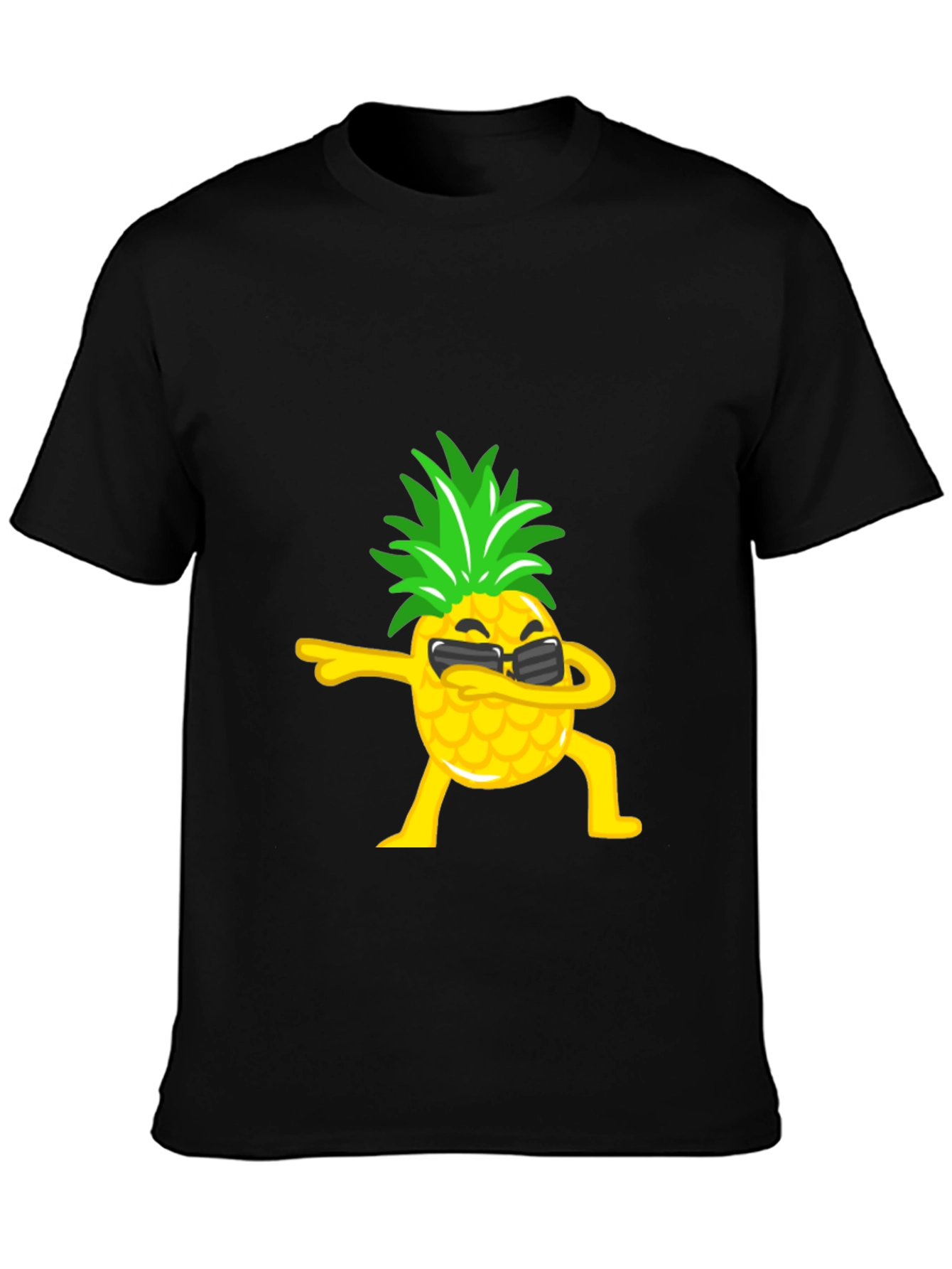 Dabbing Pineapple Graphic Tee - Black T-Shirt