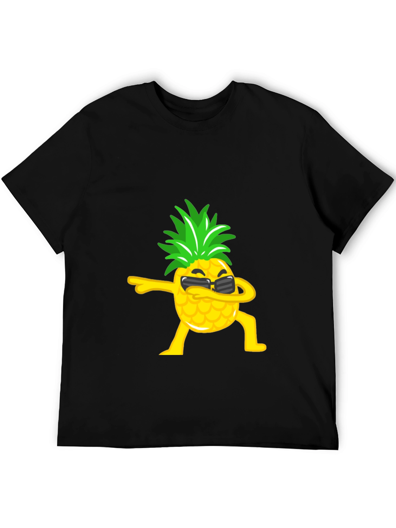 Dabbing Pineapple Graphic Tee - Black T-Shirt