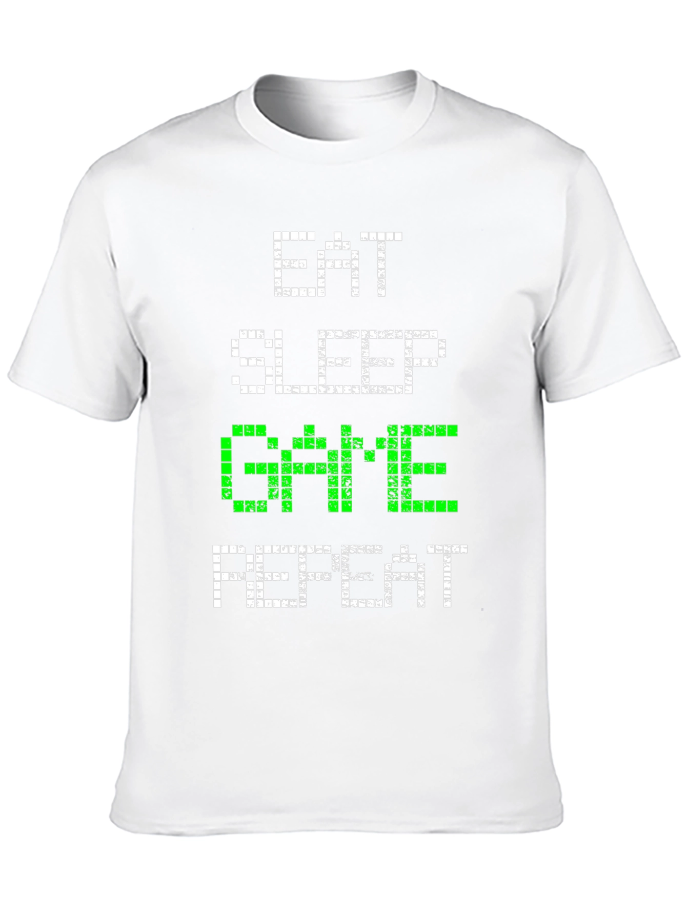 Eat Sleep Game Repeat Graphic Tee - Gamer Shirt