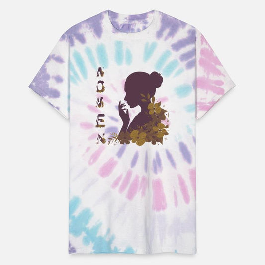 Elegant Woman Silhouette with Floral Design