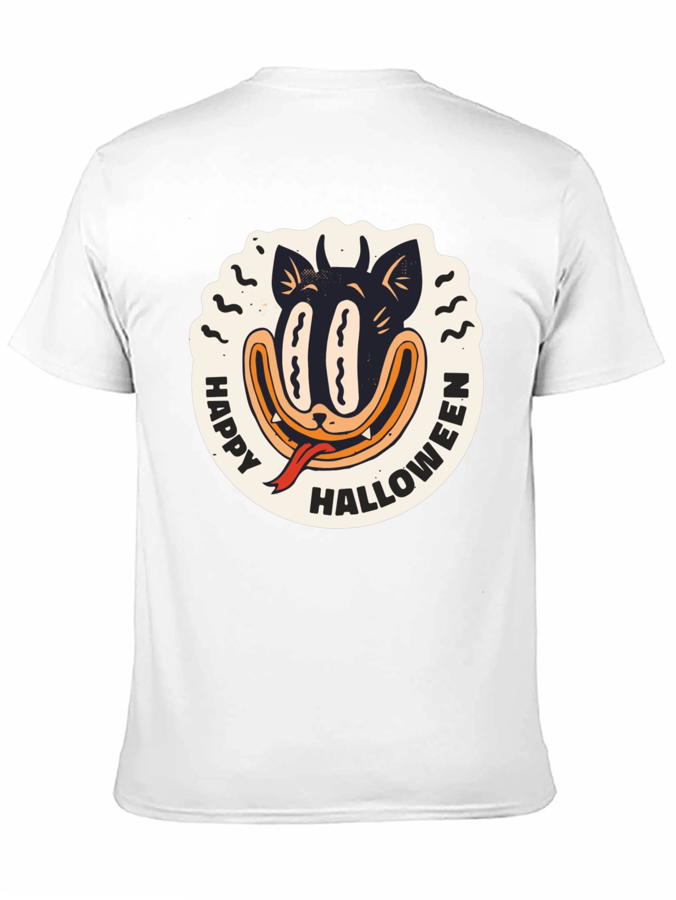Happy Halloween Black Cat T-Shirt