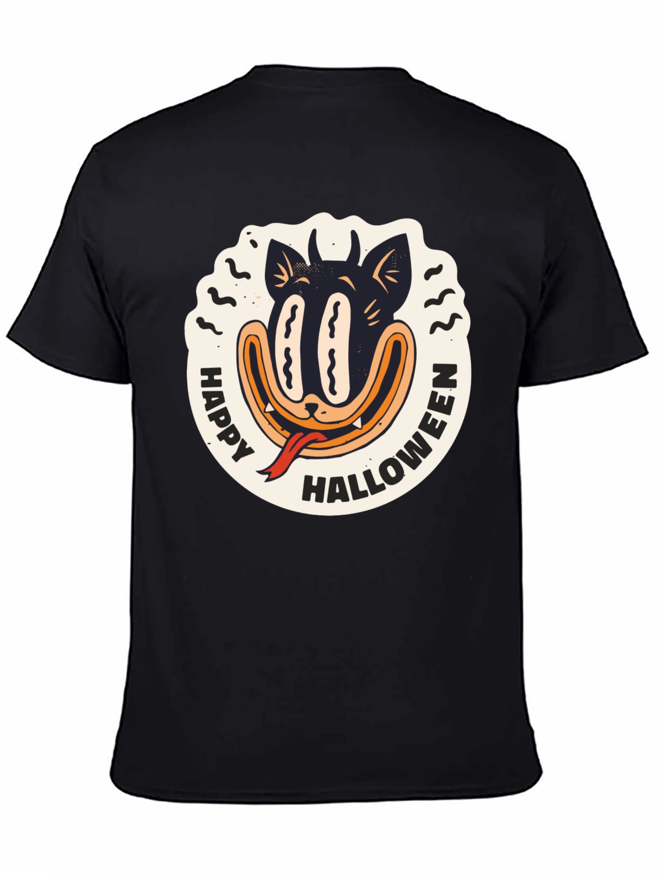 Happy Halloween Black Cat T-Shirt