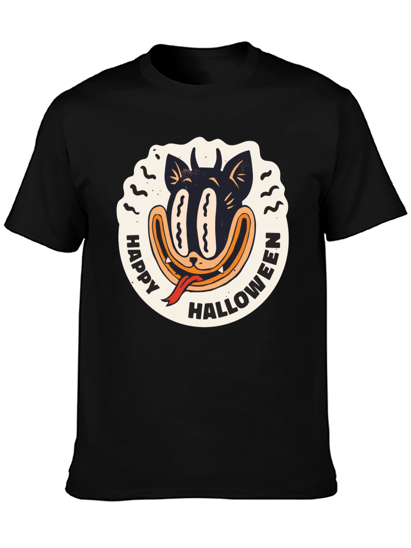 Happy Halloween Black Cat T-Shirt