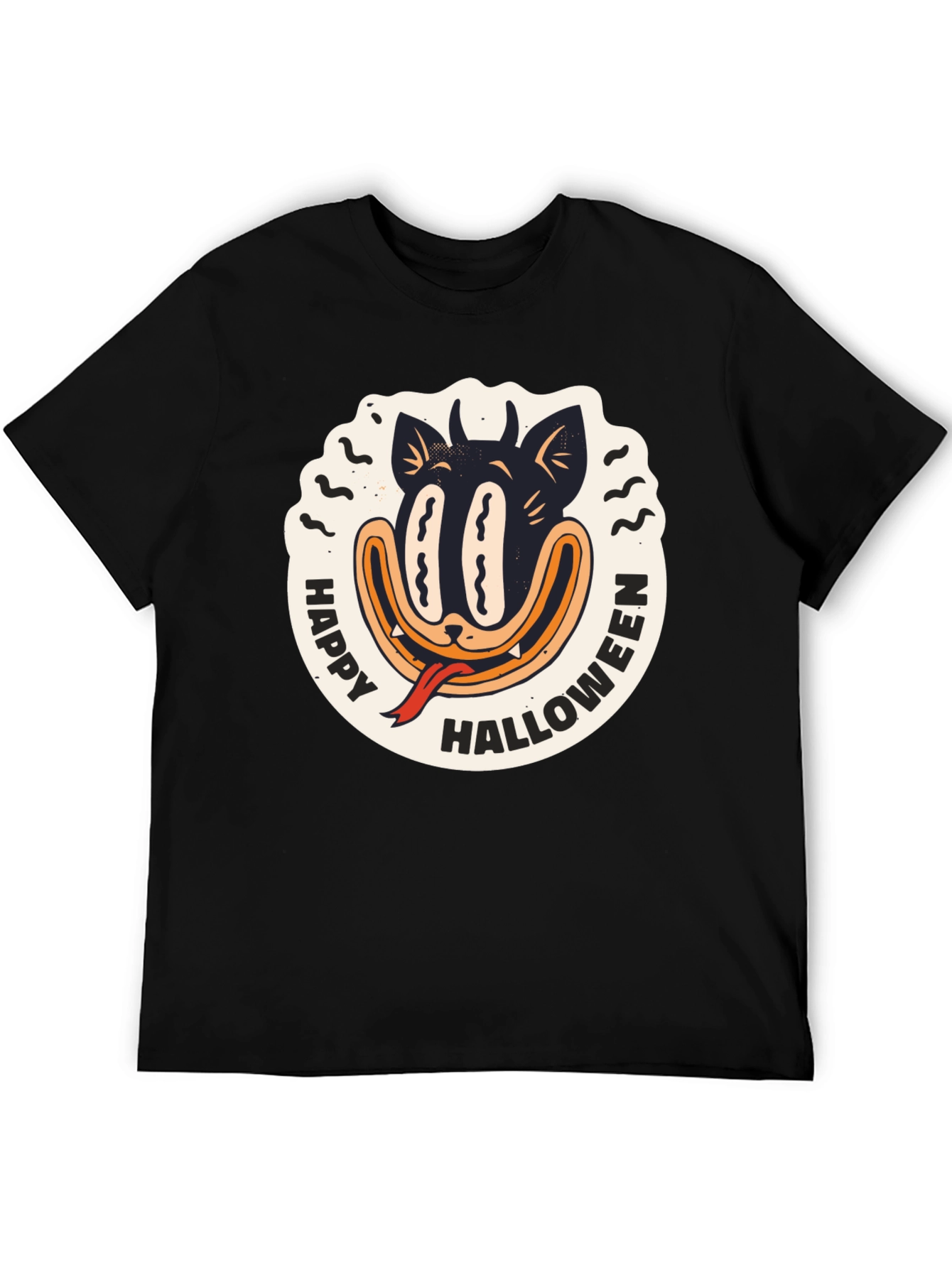 Happy Halloween Black Cat T-Shirt