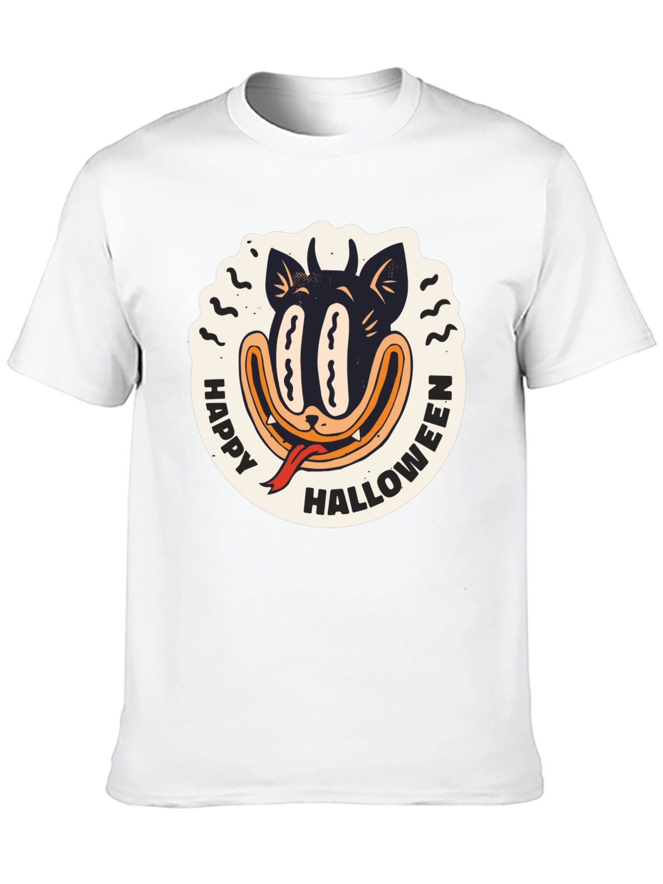 Happy Halloween Black Cat T-Shirt