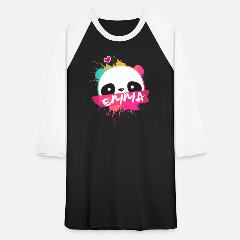 EMMA - lovely girl name with cute panda