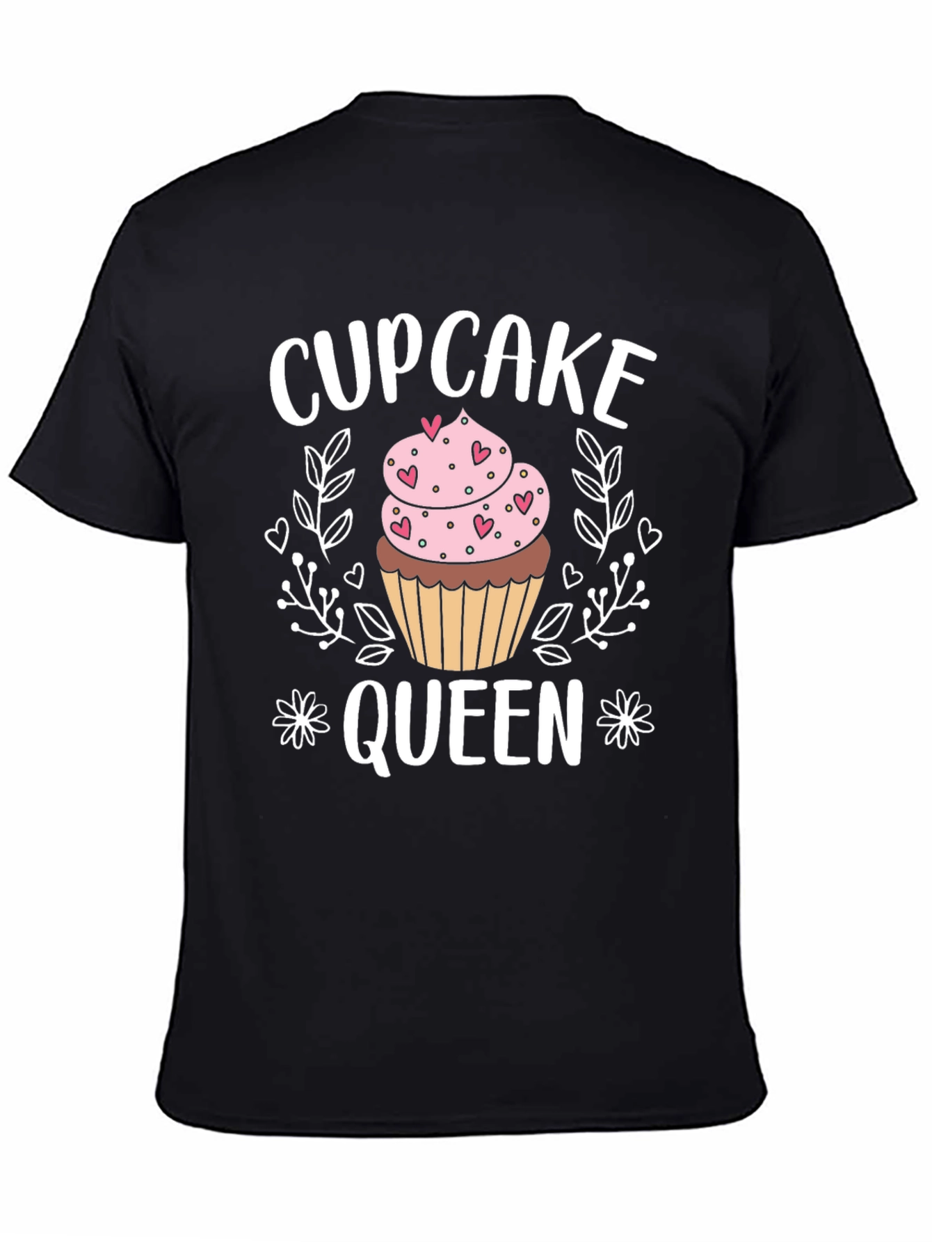 Cupcake Queen Graphic T-Shirt - Black