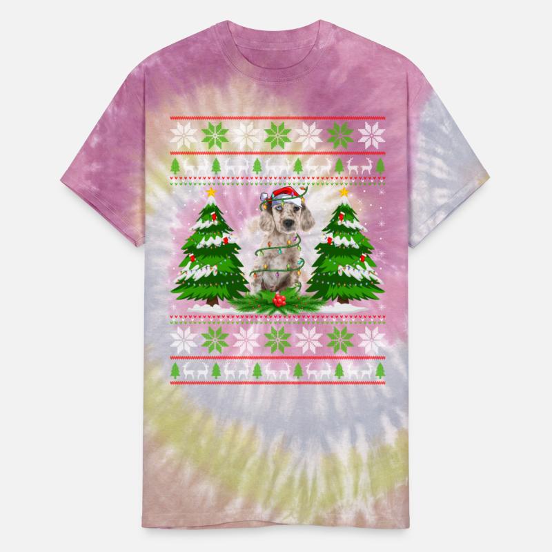 English Setter Dog Christmas Tree Lights