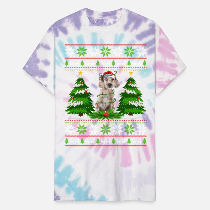 English Setter Dog Christmas Tree Lights