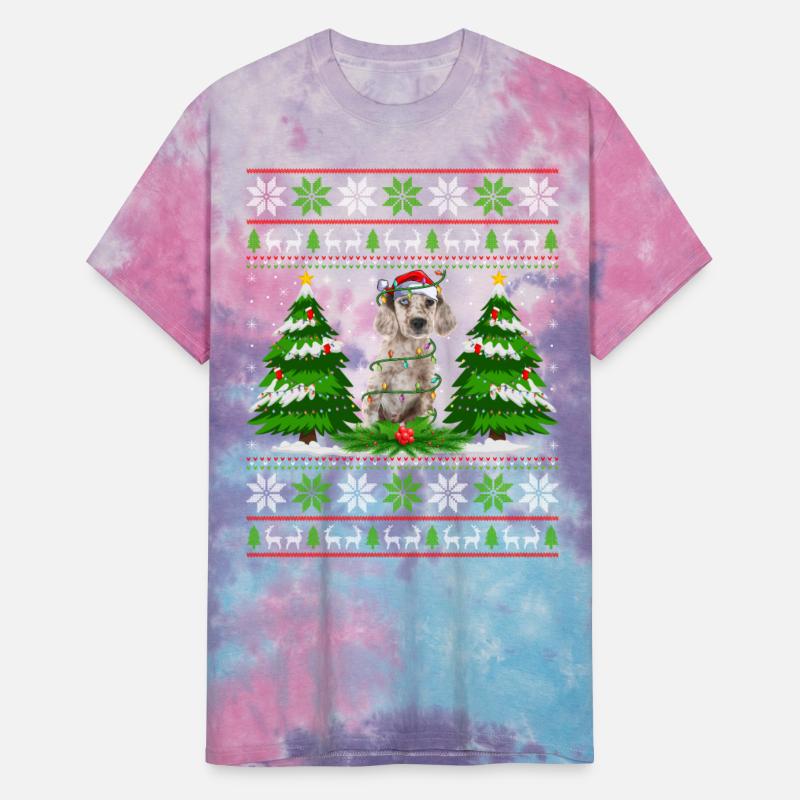 English Setter Dog Christmas Tree Lights