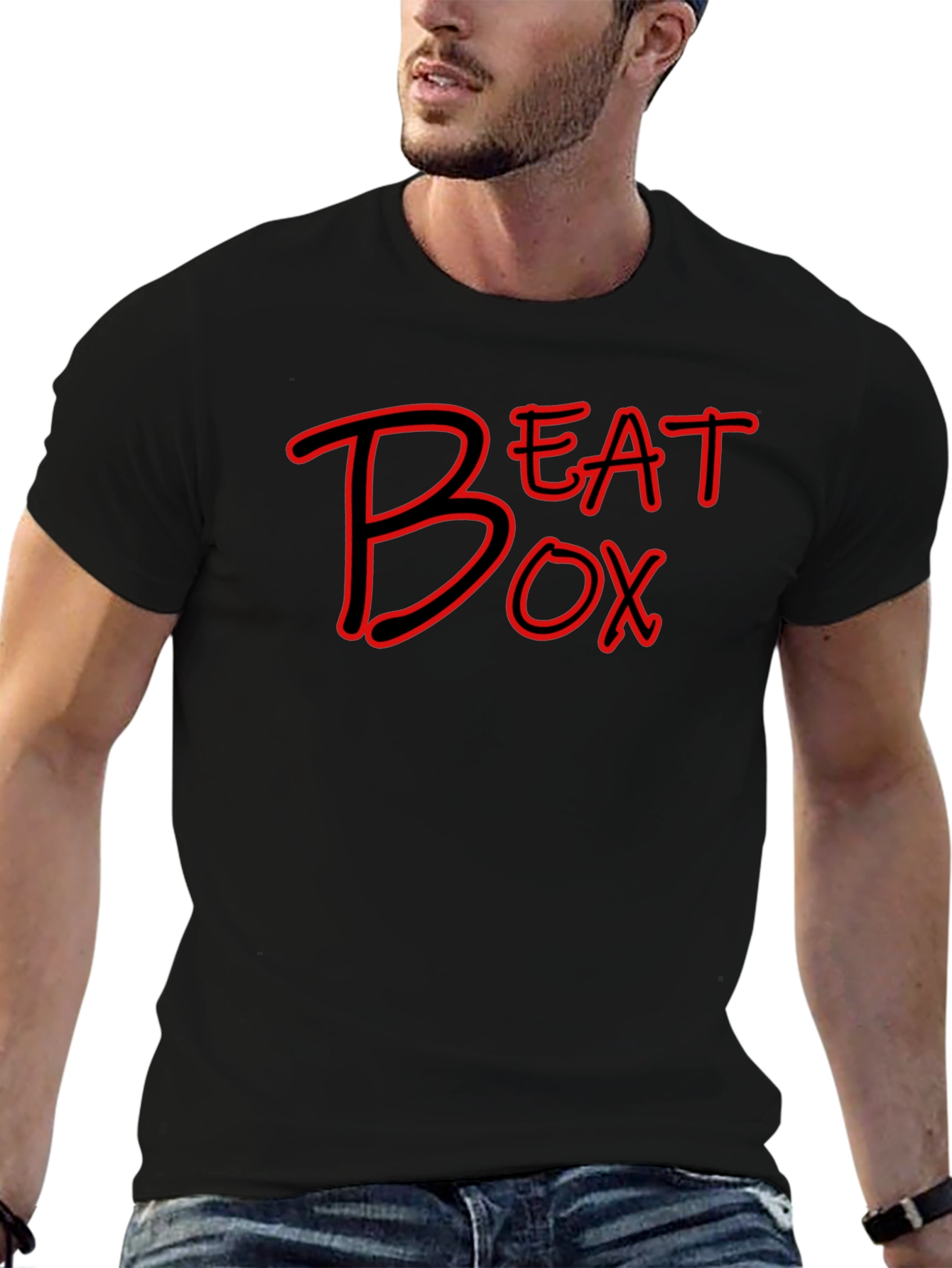 Beat Box Graphic Tee - Black T-Shirt
