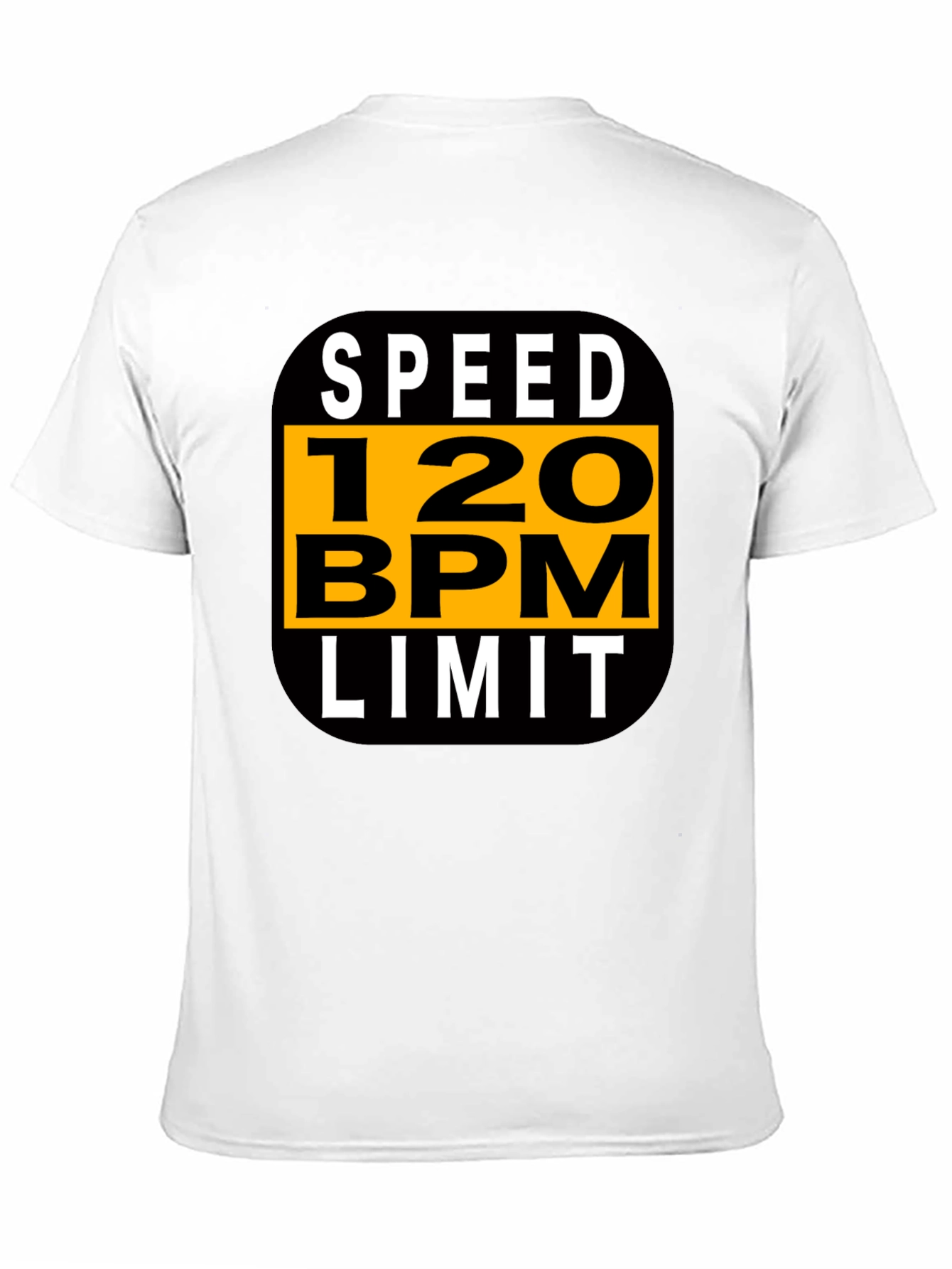 Speed 120 BPM Limit Black Graphic Tee