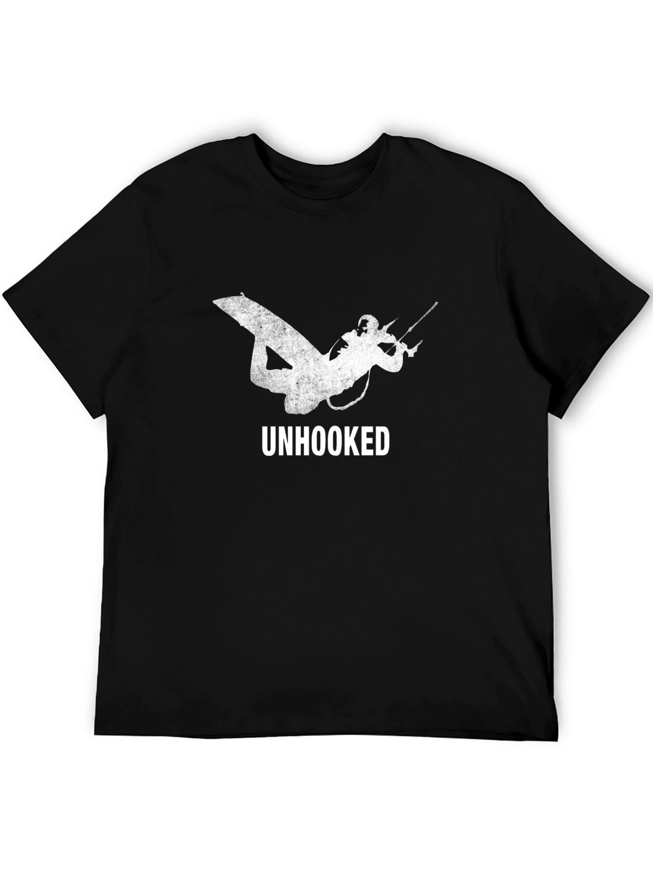 Unhooked Kitesurfing Graphic Tee - Black