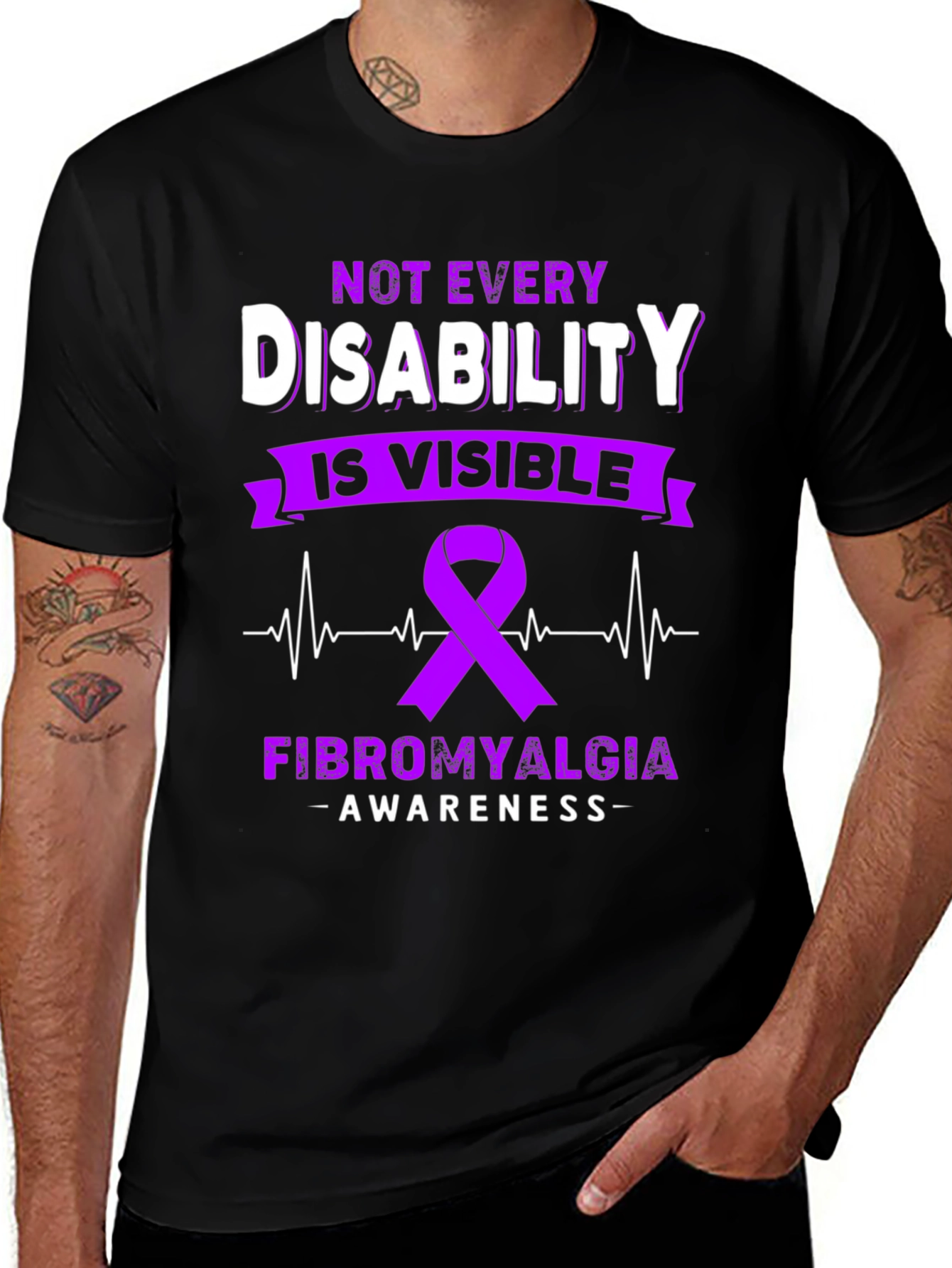 Fibromyalgia Awareness T-Shirt - Disability Awareness