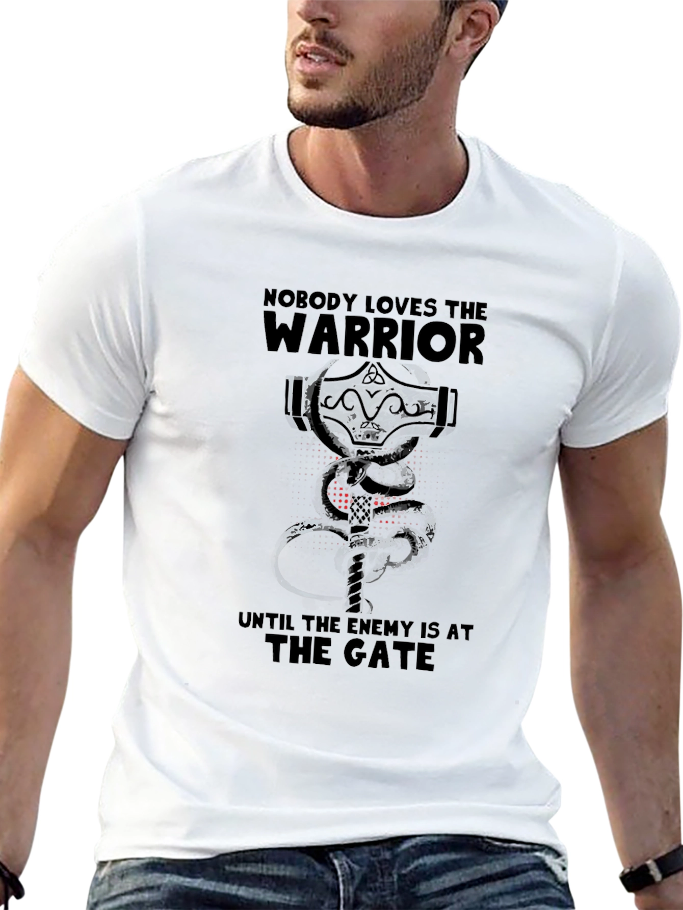 Warrior Gate Graphic Tee - Black