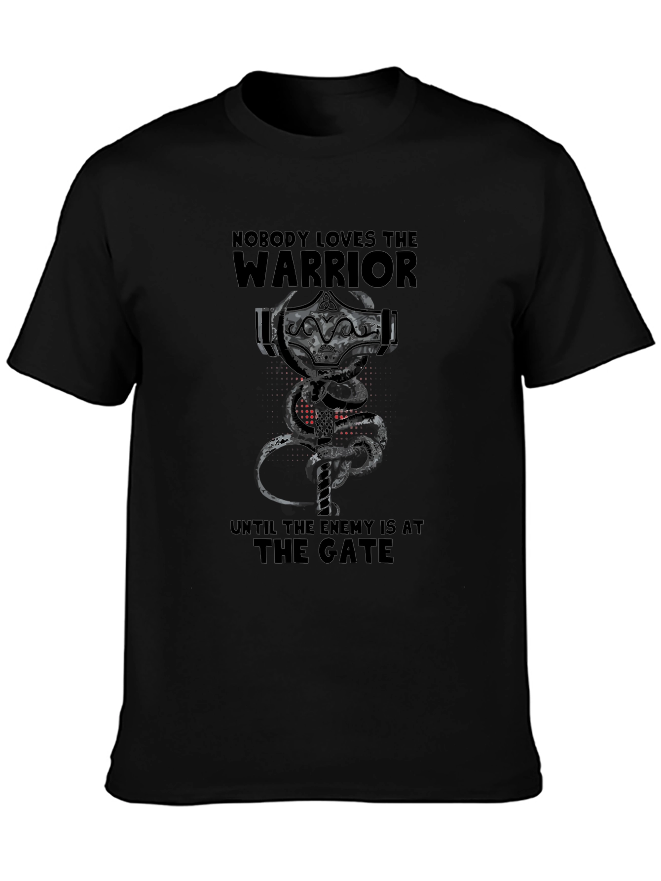 Warrior Gate Graphic Tee - Black