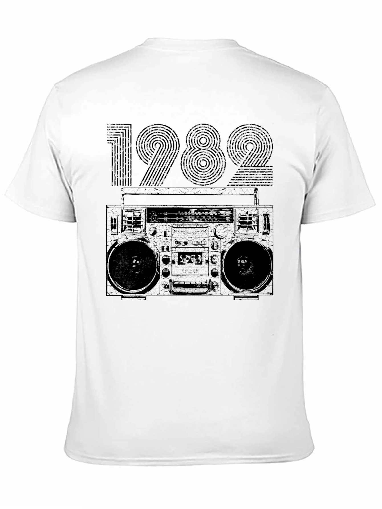 Retro 1982 Boombox Graphic T-Shirt