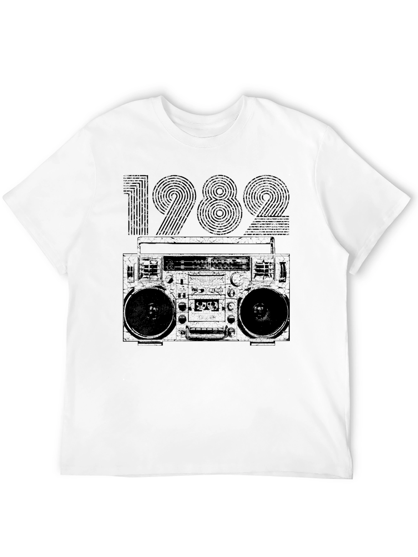 Retro 1982 Boombox Graphic T-Shirt