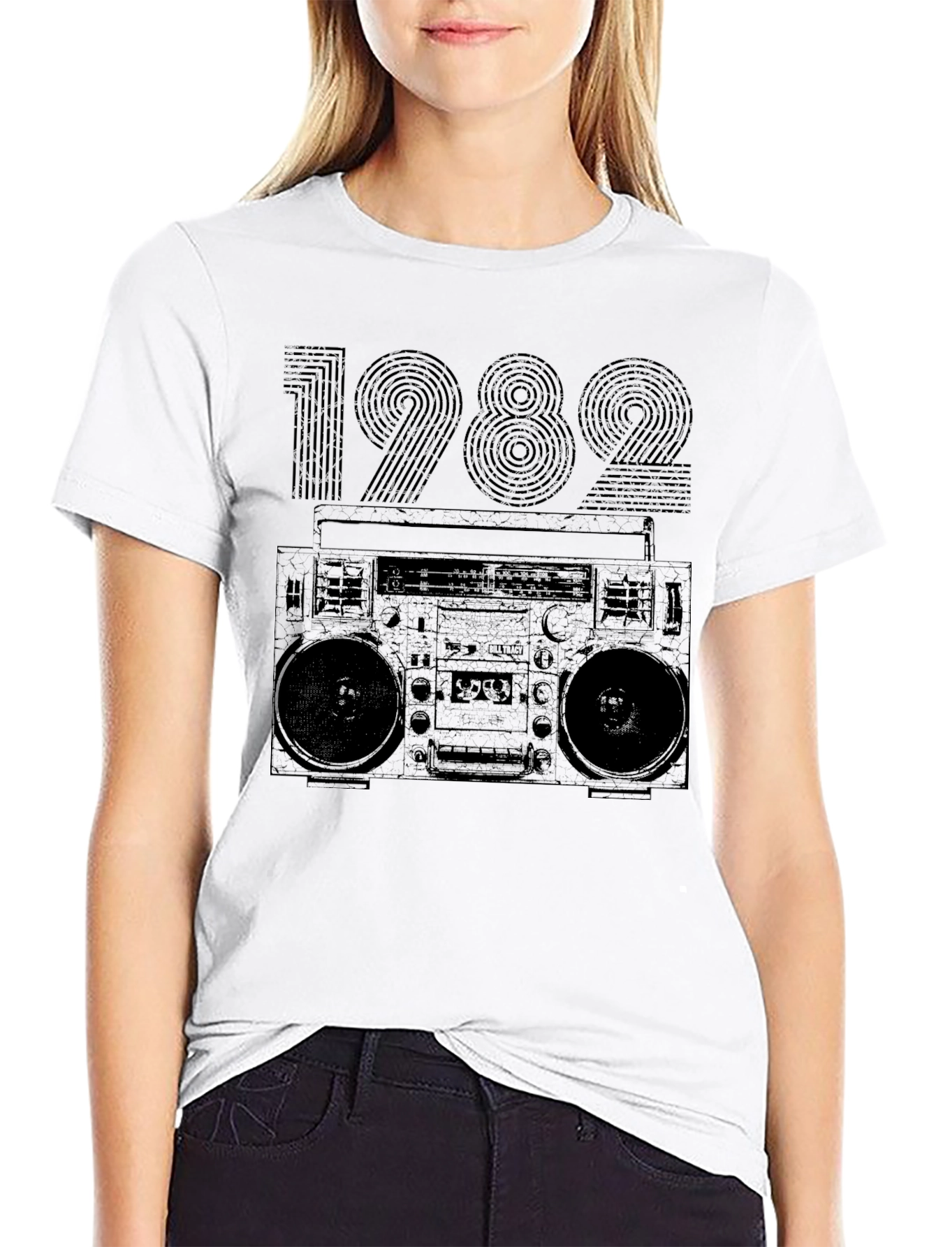 Retro 1982 Boombox Graphic T-Shirt