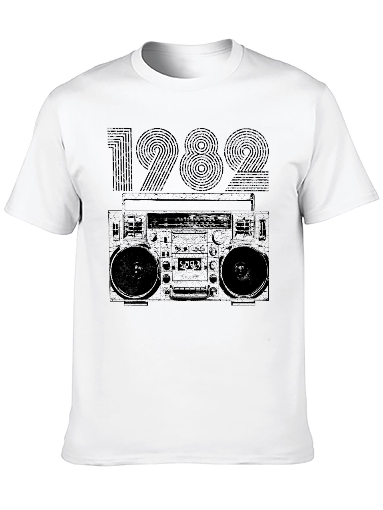 Retro 1982 Boombox Graphic T-Shirt