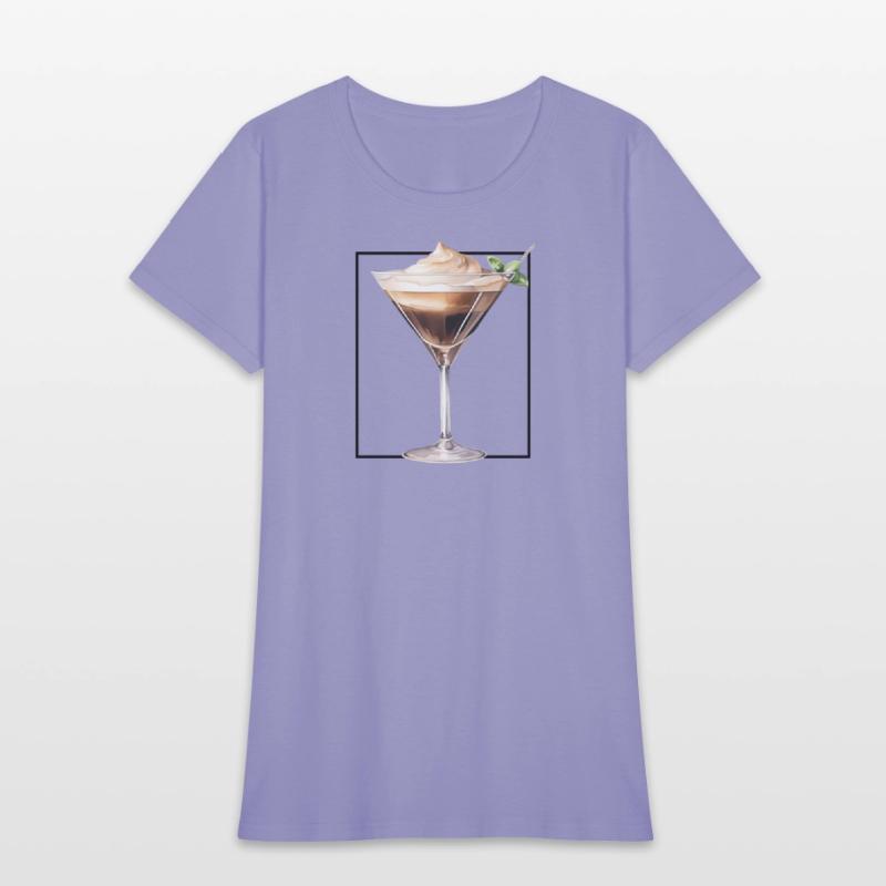 Espresso Martini Watercolour Minimalist Glass