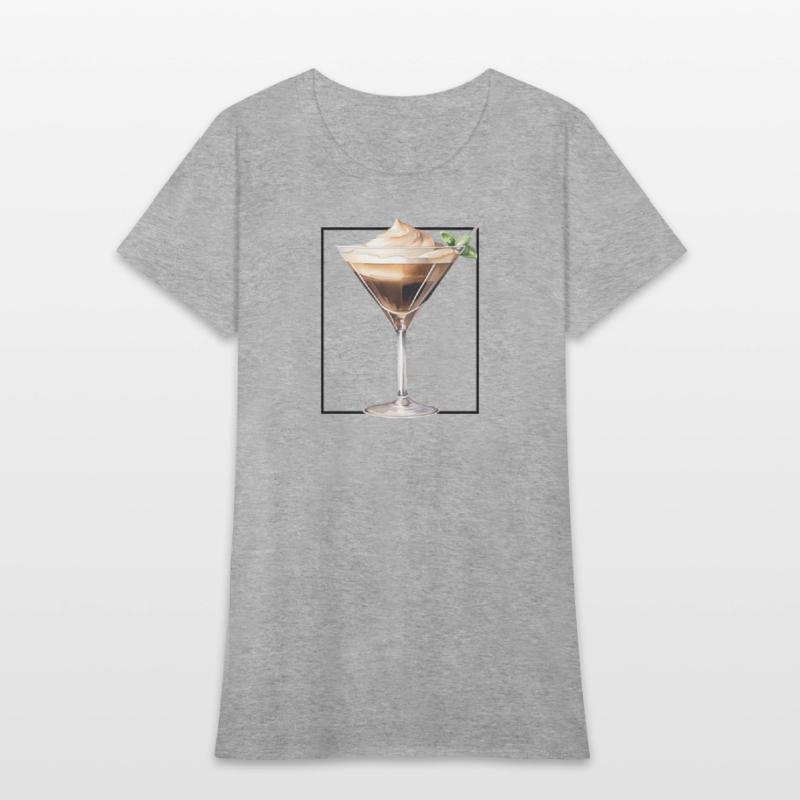 Espresso Martini Watercolour Minimalist Glass