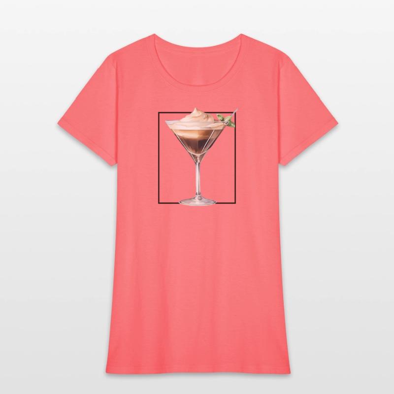 Espresso Martini Watercolour Minimalist Glass