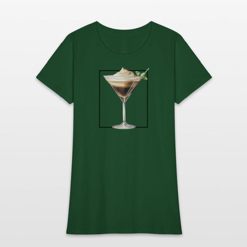 Espresso Martini Watercolour Minimalist Glass