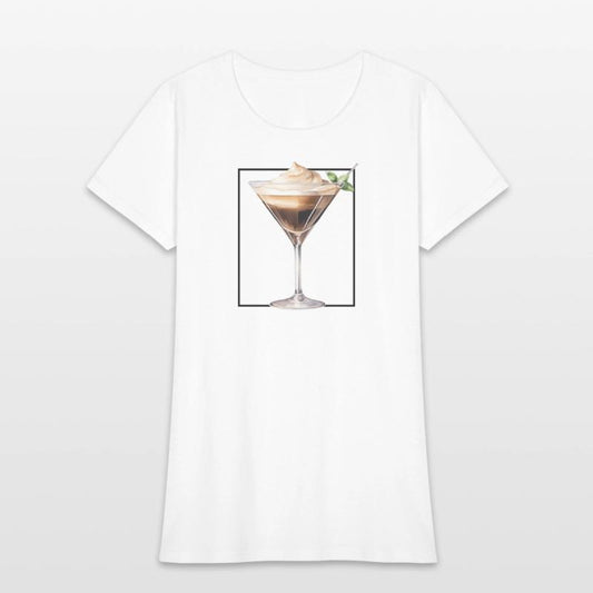 Espresso Martini Watercolour Minimalist Glass