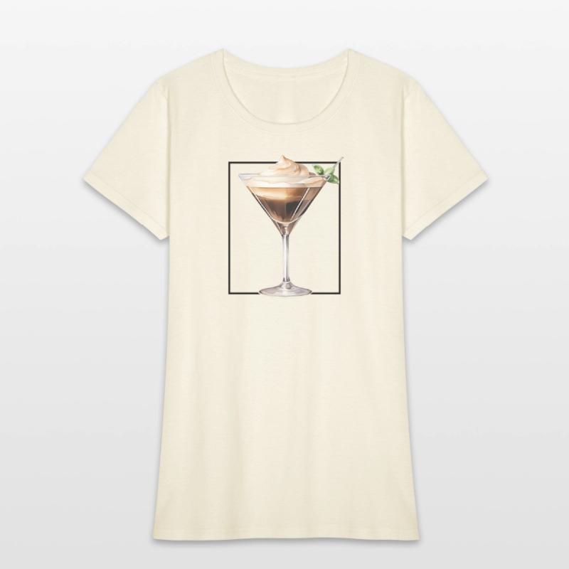 Espresso Martini Watercolour Minimalist Glass